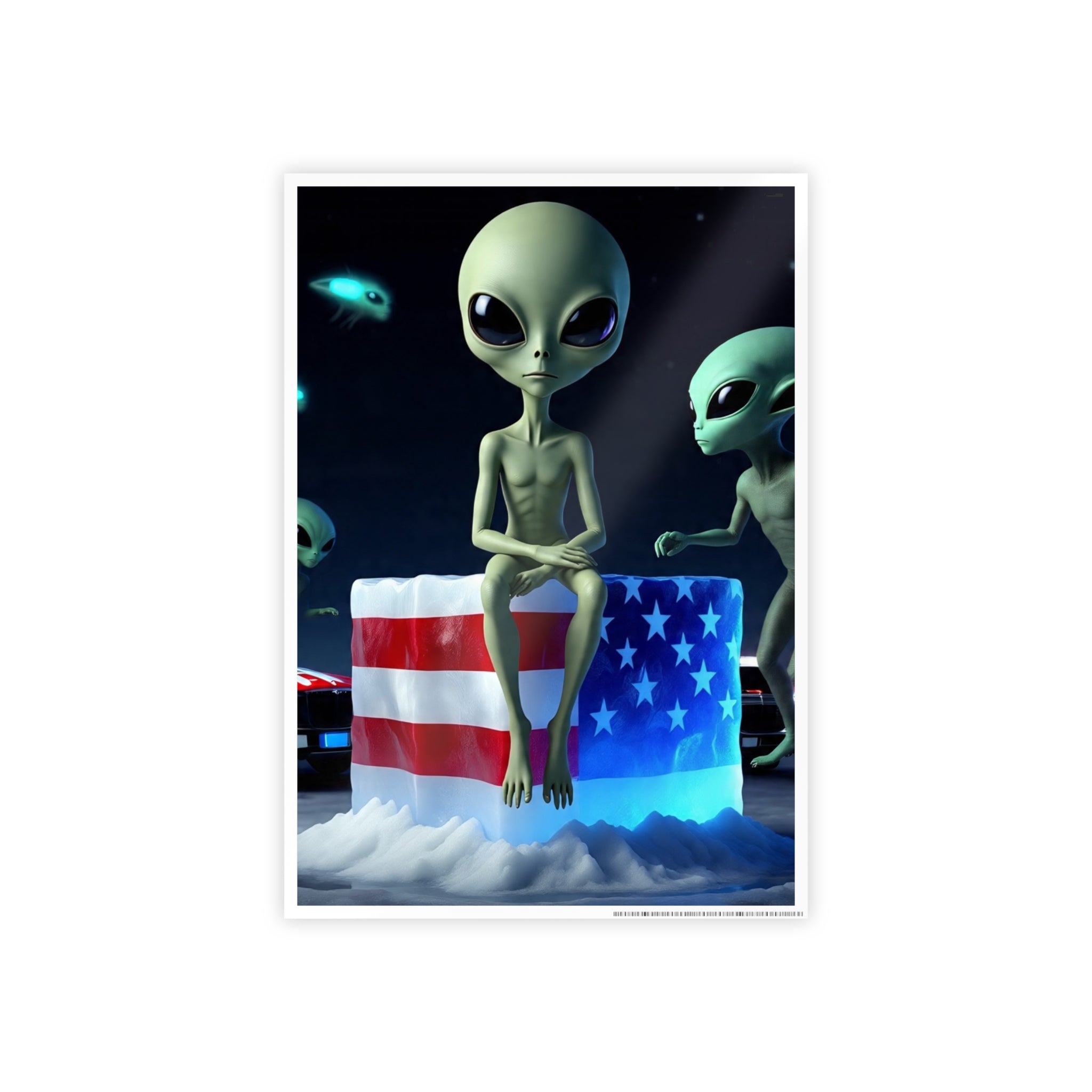 Alien-Inspired Glossy Poster