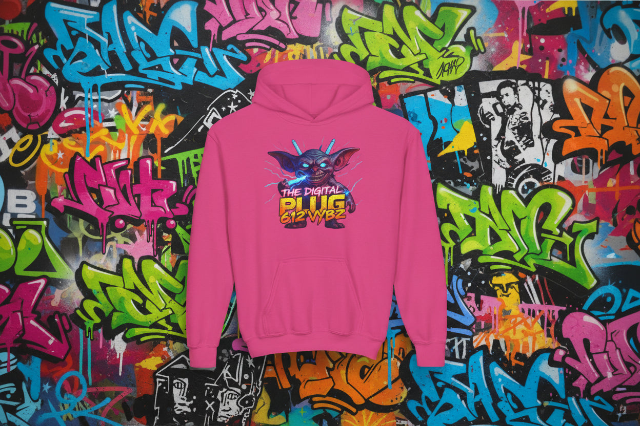 612 Misfits "Plugz" Character Youth Hoodie — Graphic Sweatshirt