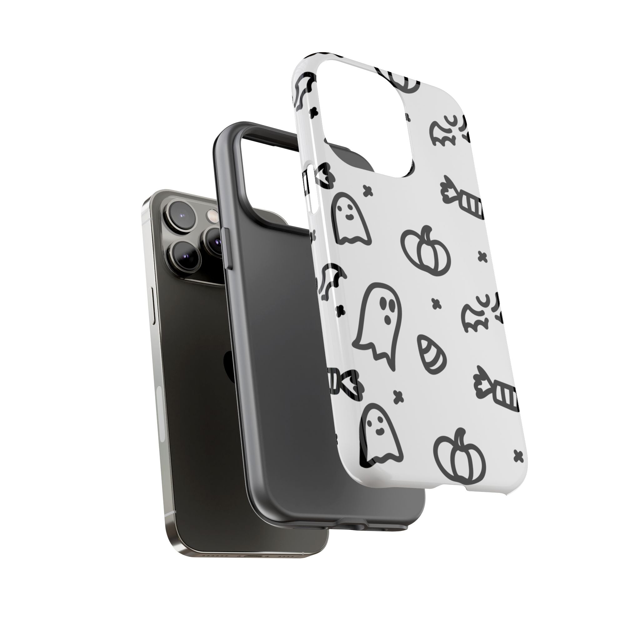 Halloween Themed Phone Case, Spooky Ghosts and Pumpkins, Fall Decor, Costume Party, Trick or Treat