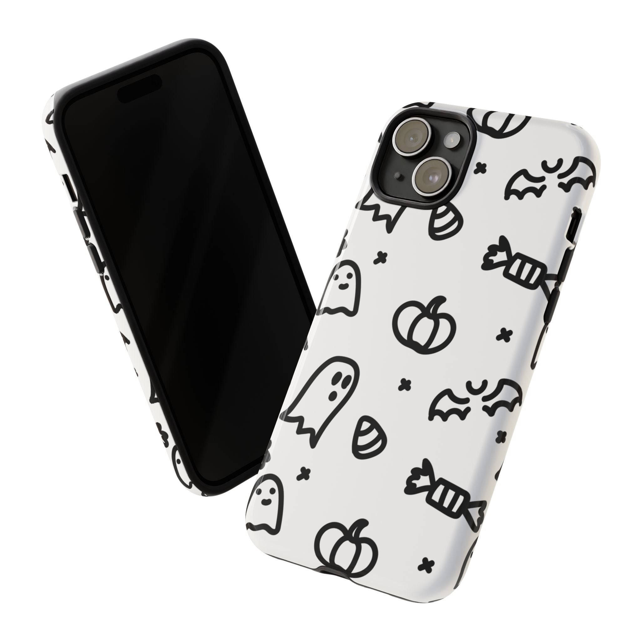 Halloween Themed Phone Case, Spooky Ghosts and Pumpkins, Fall Decor, Costume Party, Trick or Treat