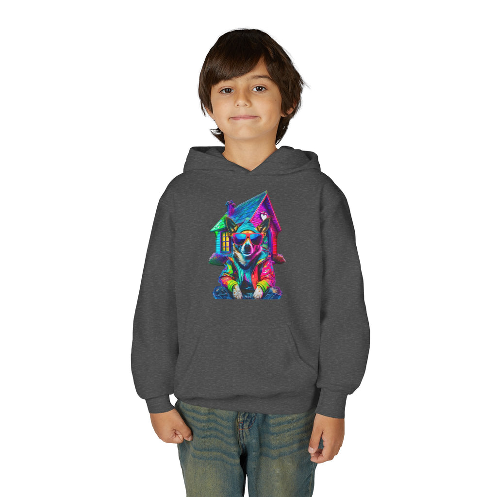VYBZ Colorful Dog House Youth Hoodie