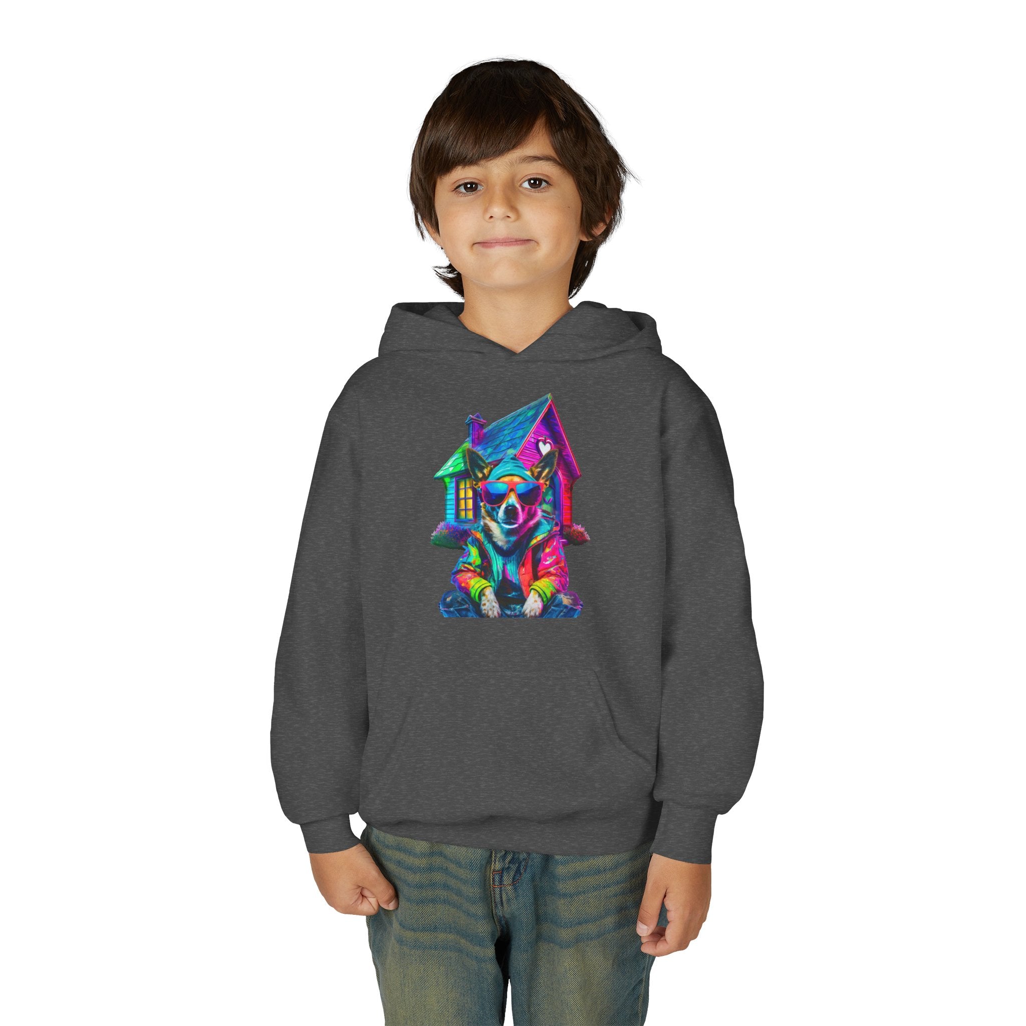 VYBZ Colorful Dog House Youth Hoodie
