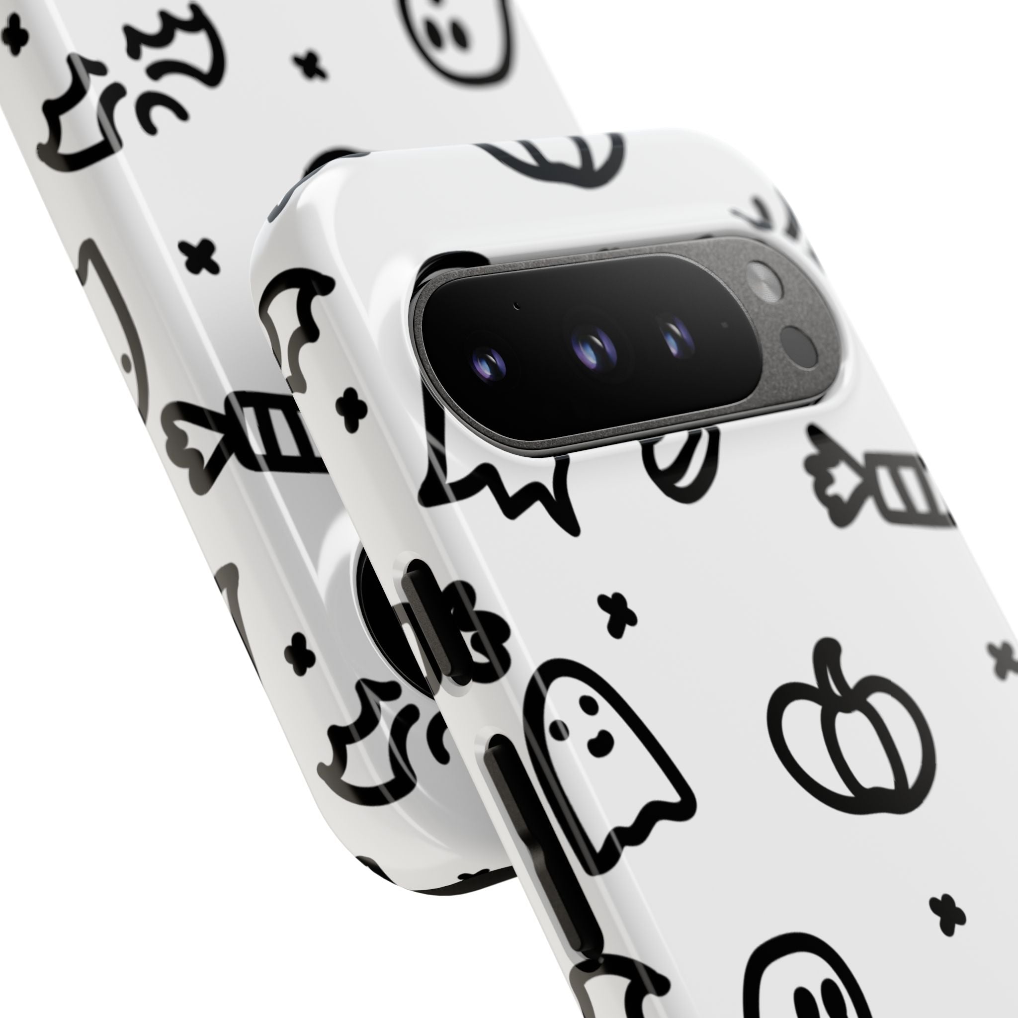Halloween Themed Phone Case, Spooky Ghosts and Pumpkins, Fall Decor, Costume Party, Trick or Treat