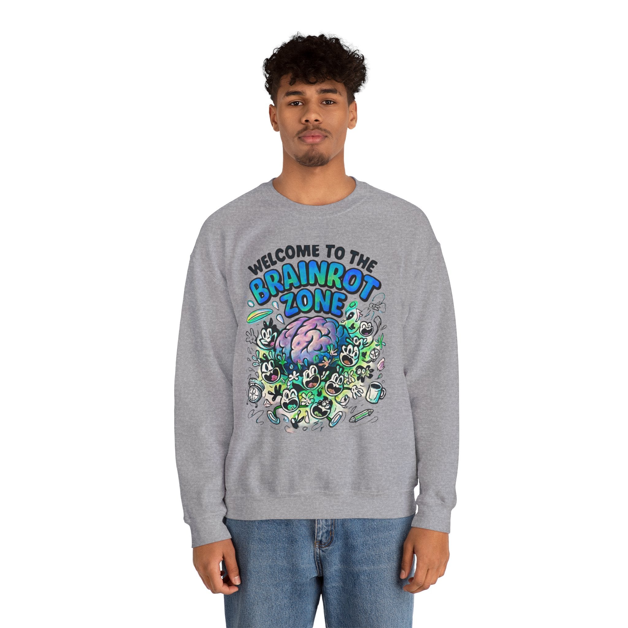 Brainrot Zone Unisex Heavy Blend™ Crewneck Sweatshirt