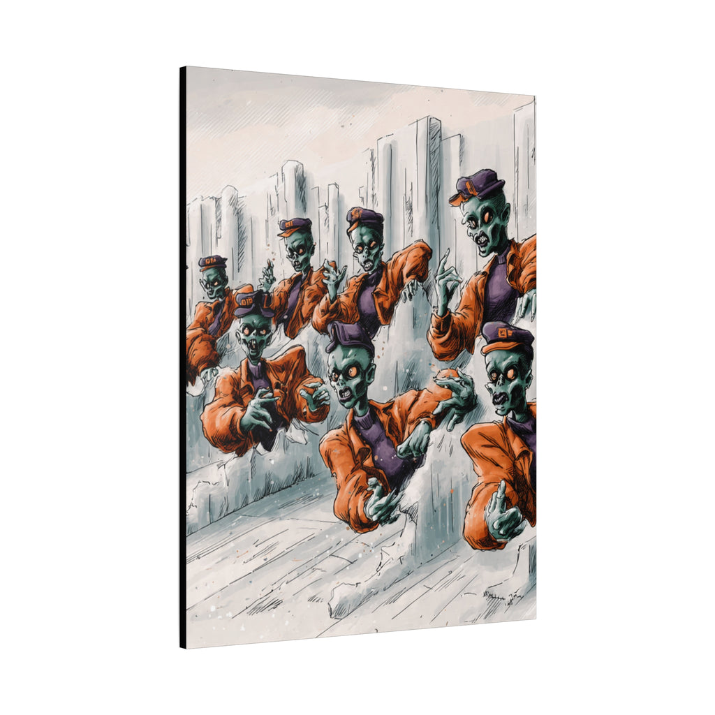 Zombie Chorus Matte Canvas Wall Art