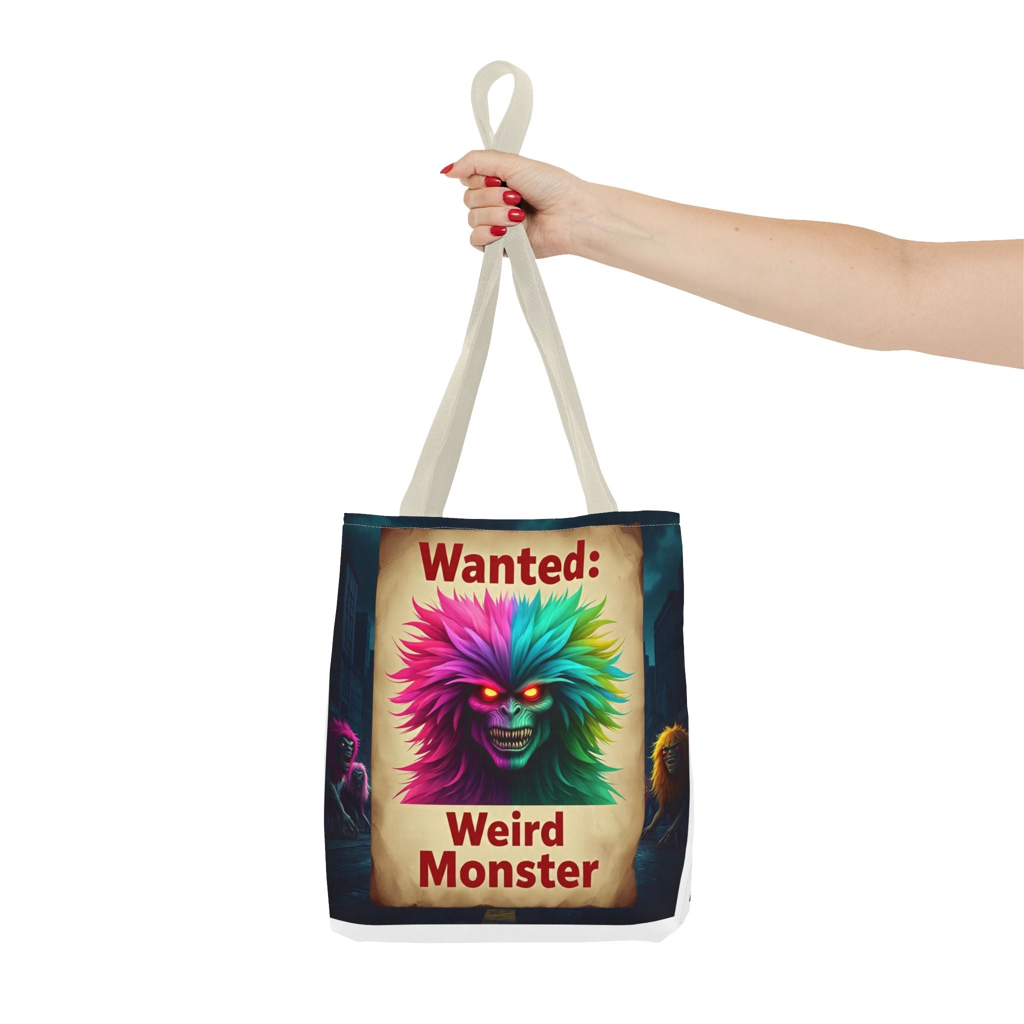 VYBZ Wanted Monster Print Tote Bag