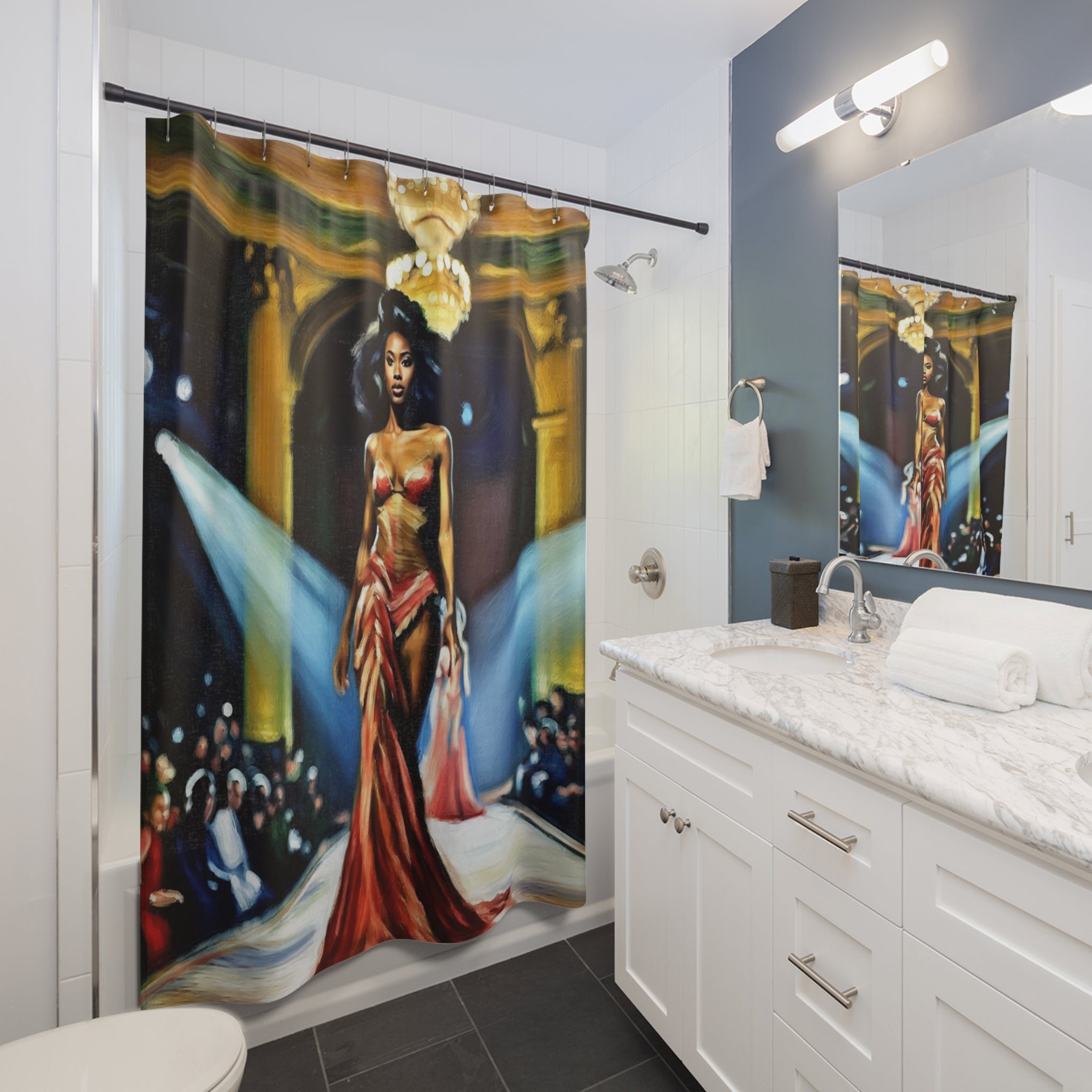 Chic Fashionista Shower Curtains