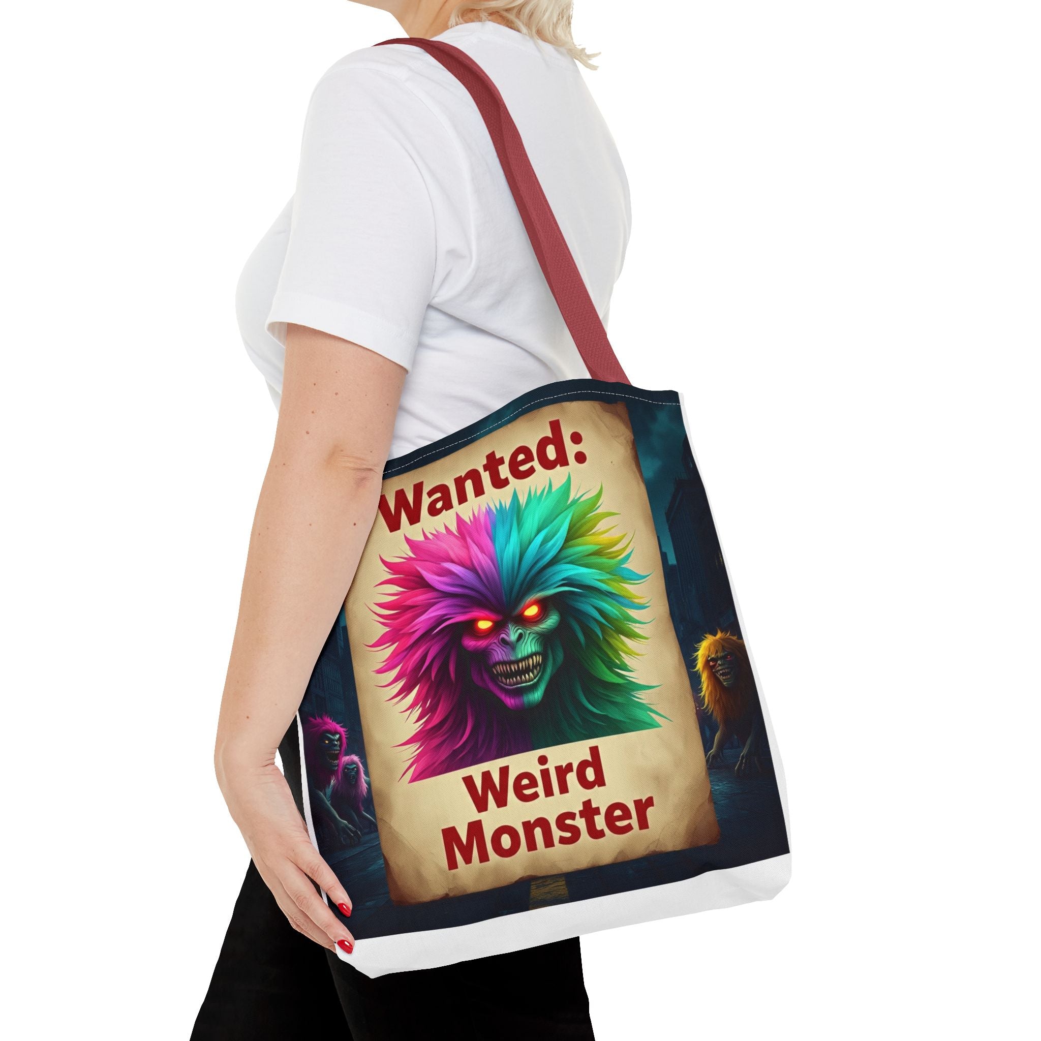 VYBZ Wanted Monster Print Tote Bag