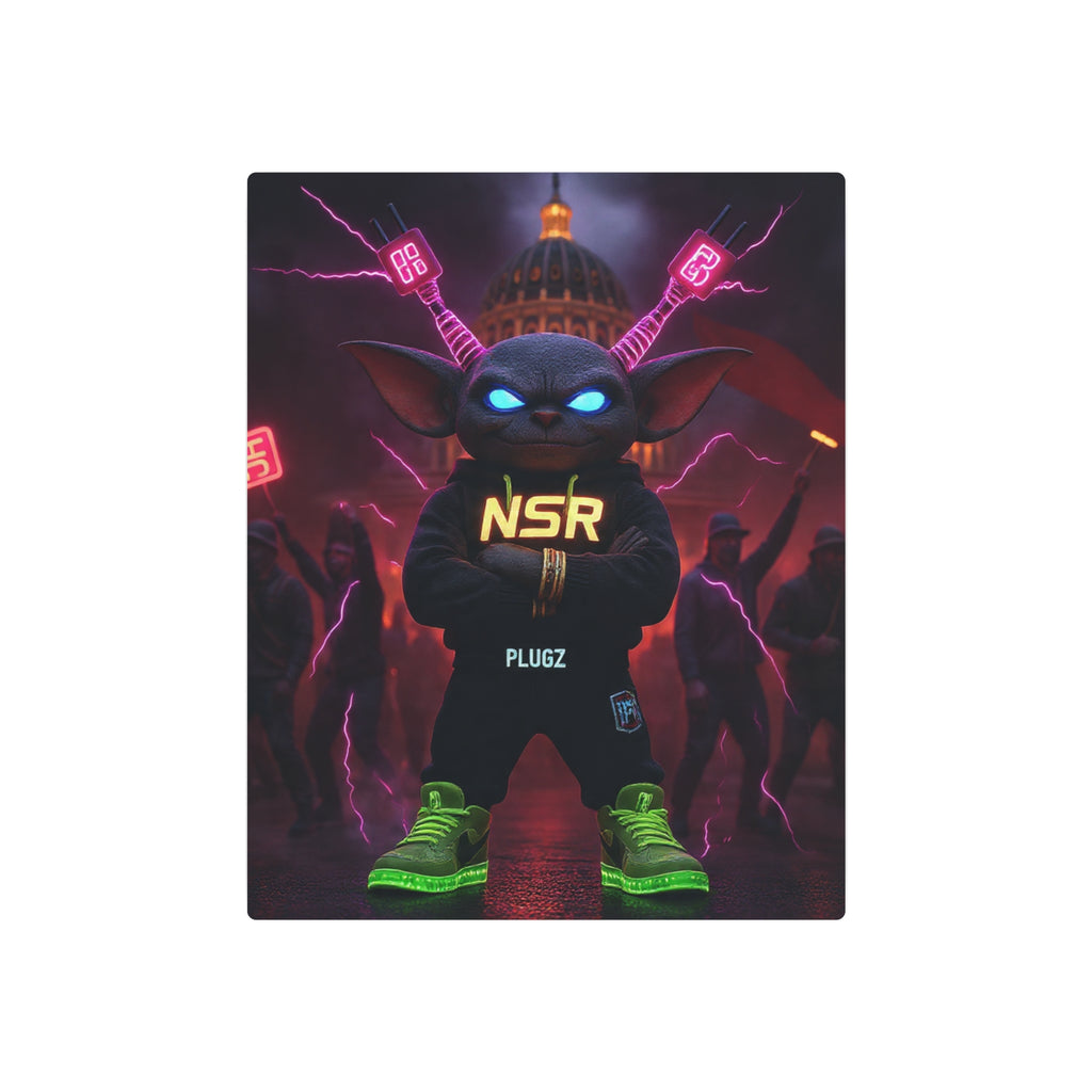 Limited Edition North Star Rebel x 612 Misfits 'Plugz' Metal Art Sign