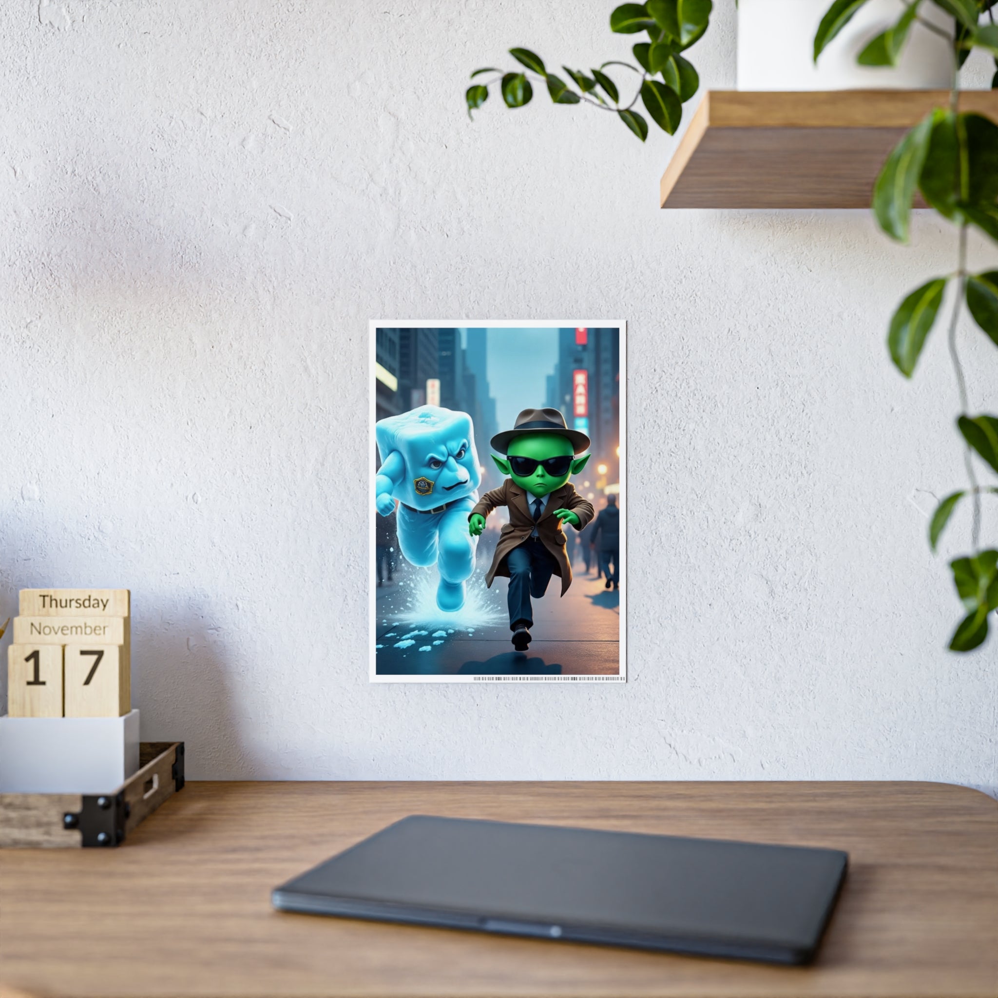 Alien Ice Glossy Art Posters