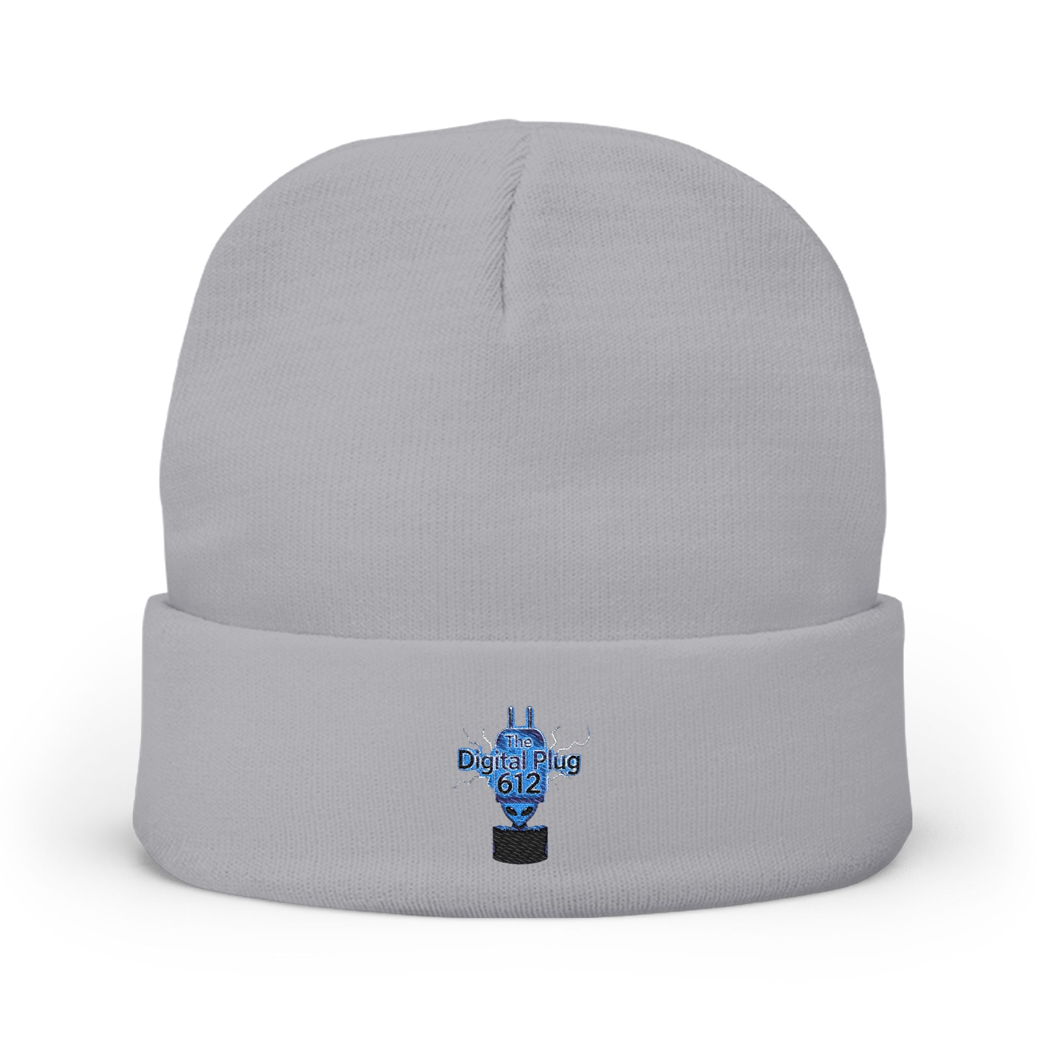 Embroidered Knit Digital Plug 612 Beanie