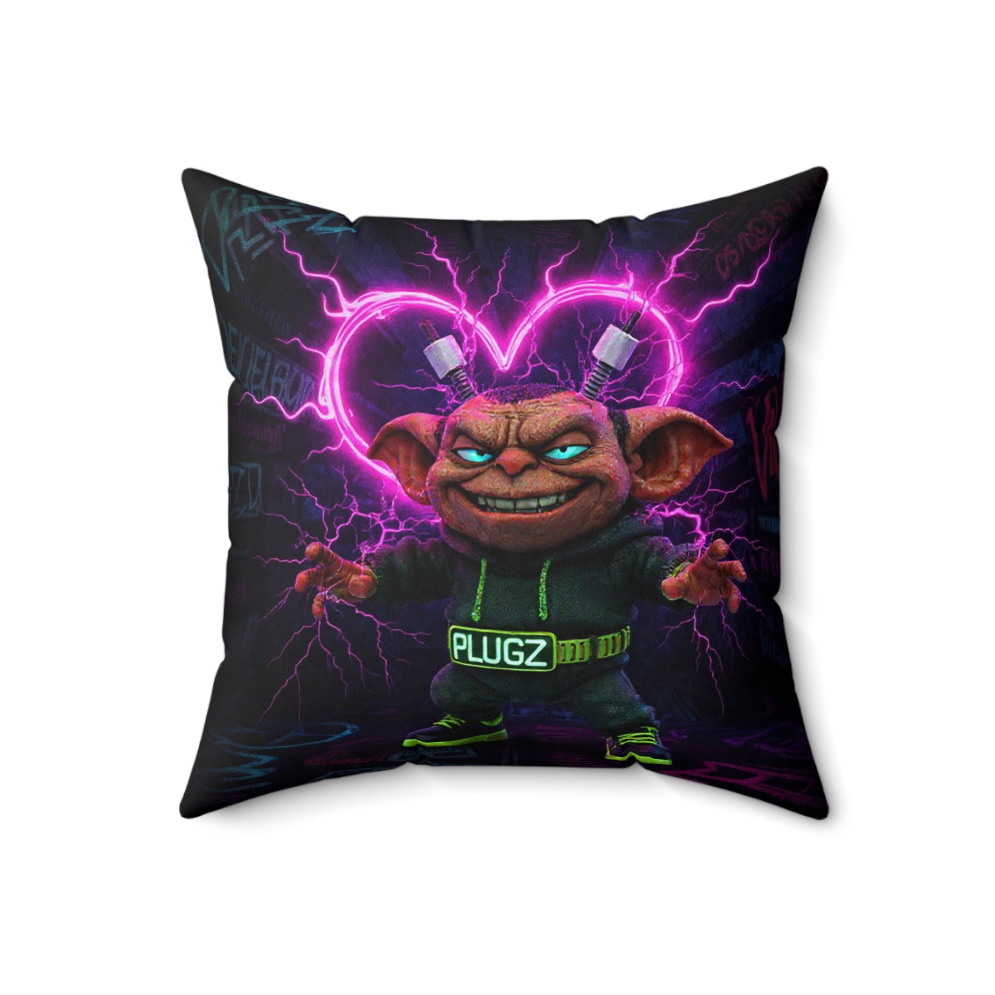 Valentine's Neon Heart Pillow — 612 Misfits Plugz Limited Edition