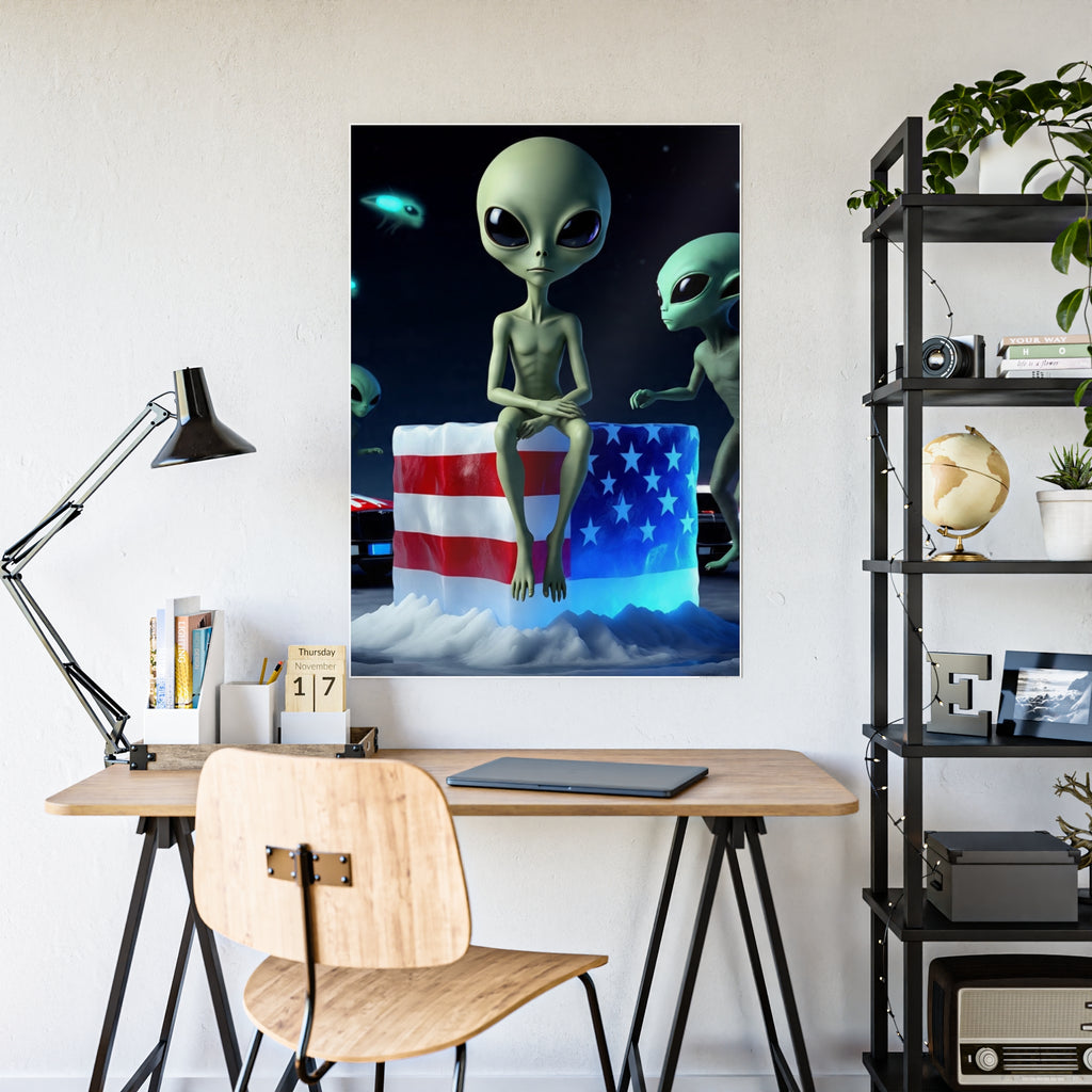 Alien-Inspired Glossy Poster