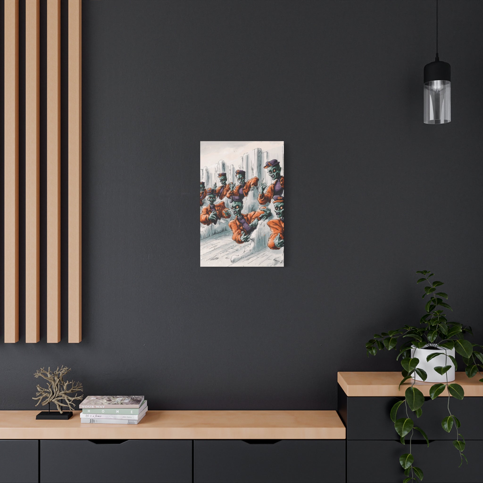 Zombie Chorus Matte Canvas Wall Art