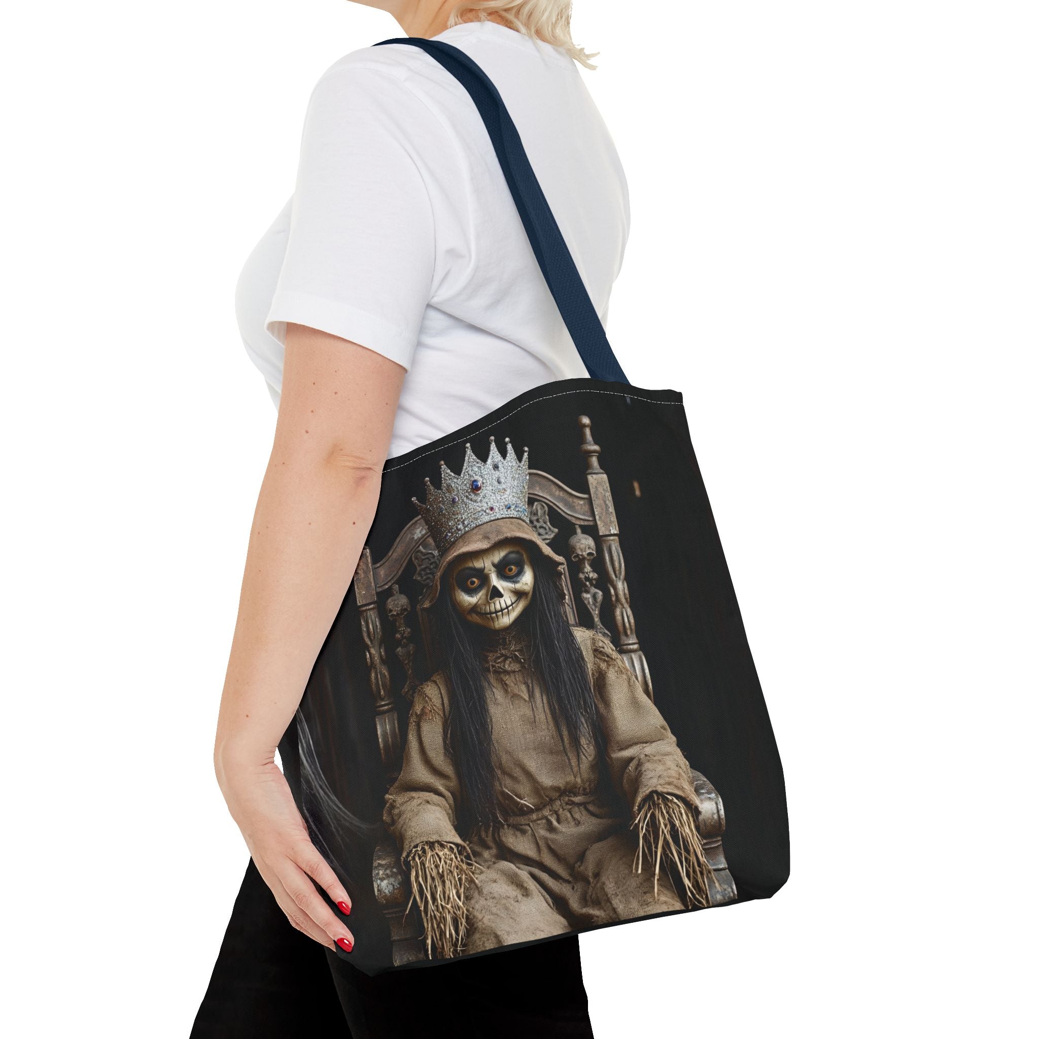 VYBZ Tote Bag - Spooky Skeleton Queen Halloween Design