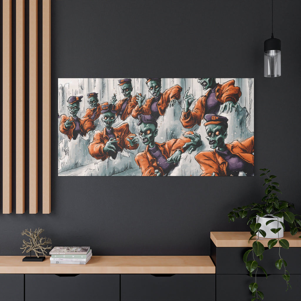 Zombie Chorus Matte Canvas Wall Art