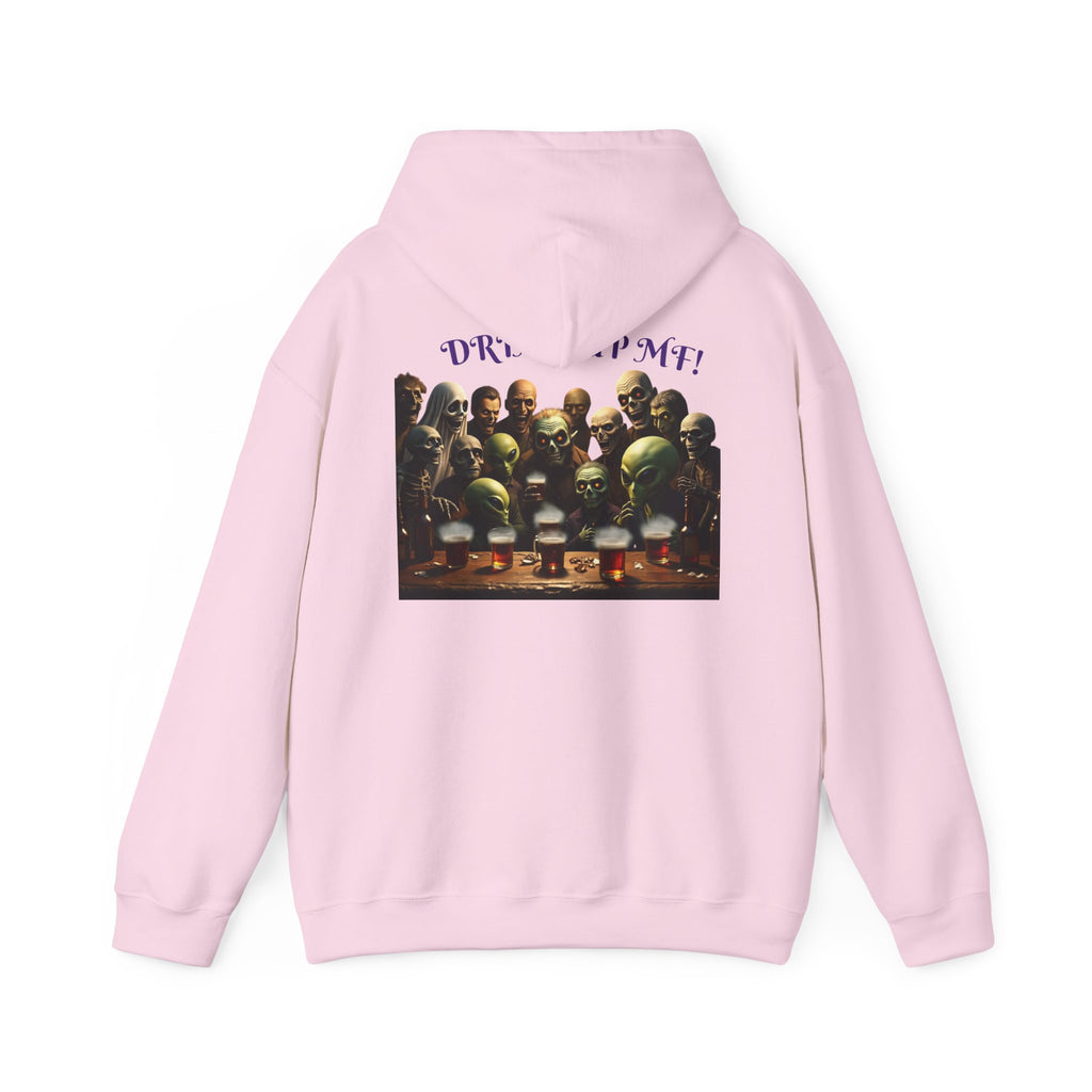 VYBZ Aliens and Monsters Unisex Hooded Sweatshirt - Funny Quote Design