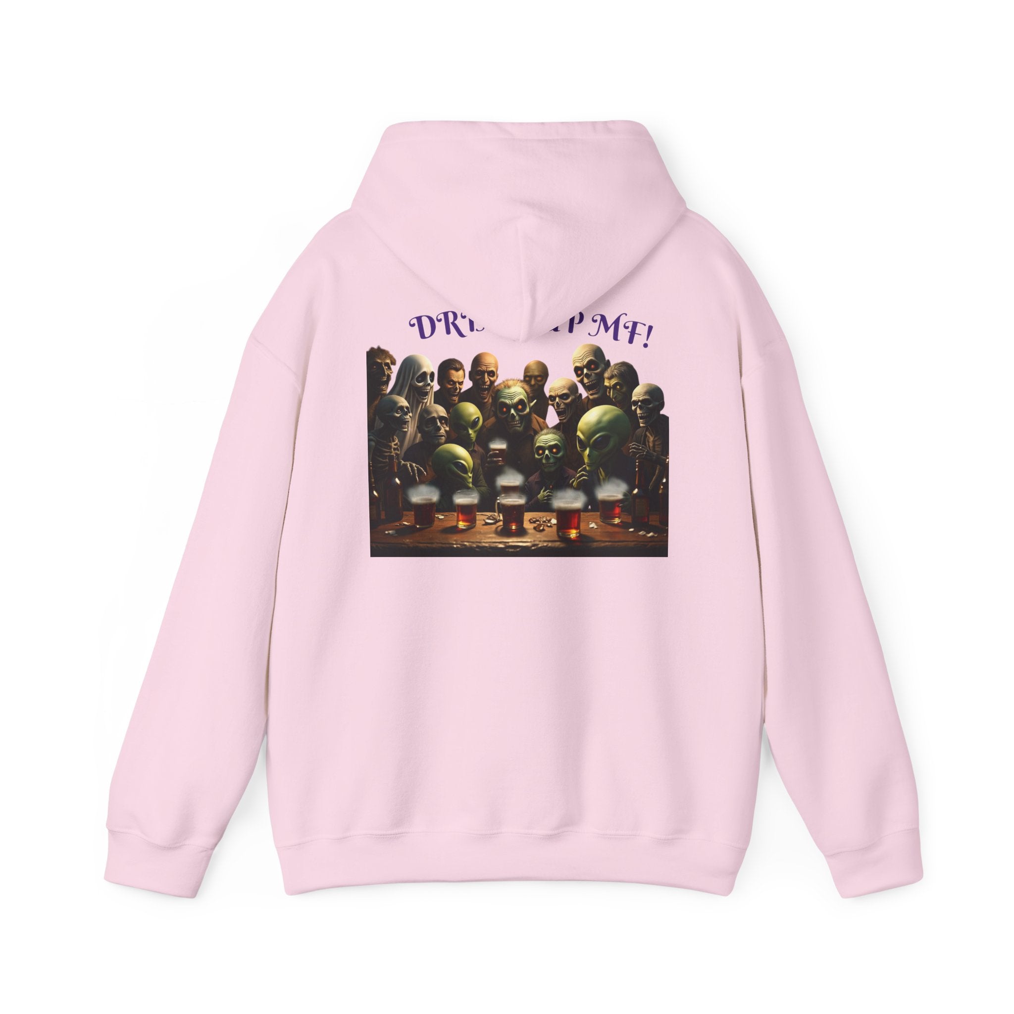 VYBZ Aliens and Monsters Unisex Hooded Sweatshirt - Funny Quote Design
