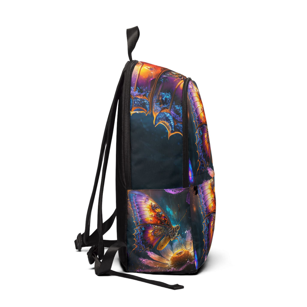 VYBZ Colorful Butterfly Print Backpack