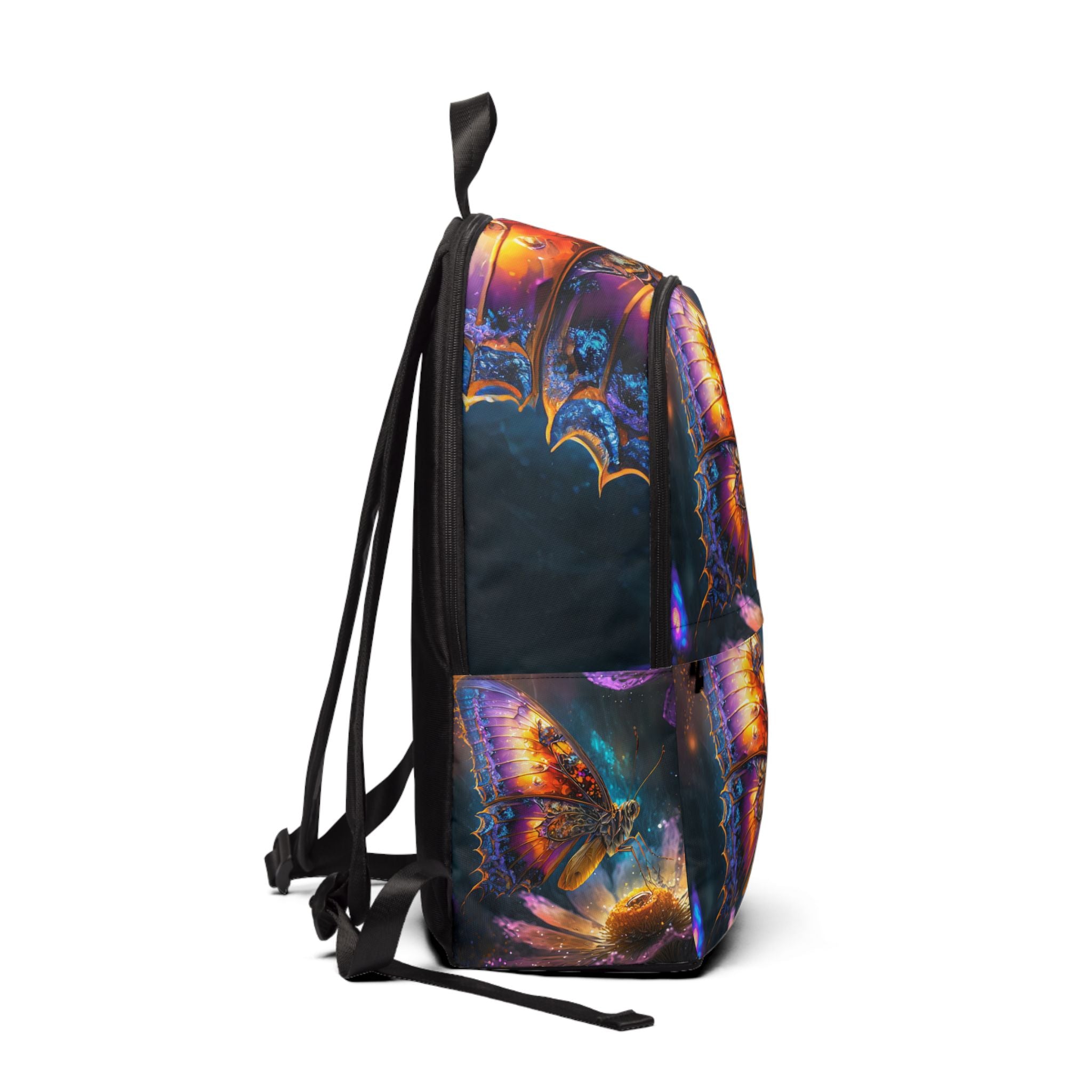 VYBZ Colorful Butterfly Print Backpack