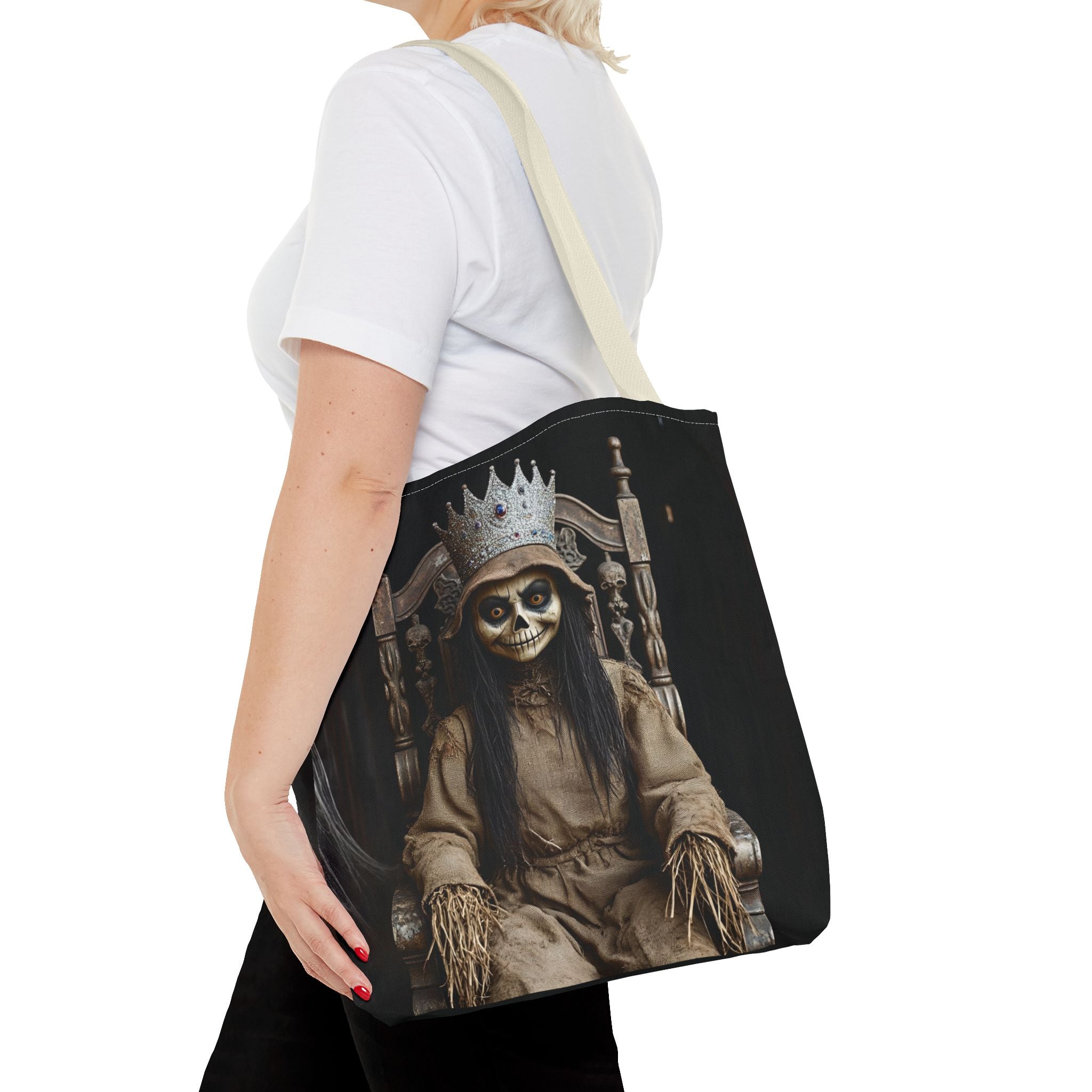 VYBZ Tote Bag - Spooky Skeleton Queen Halloween Design