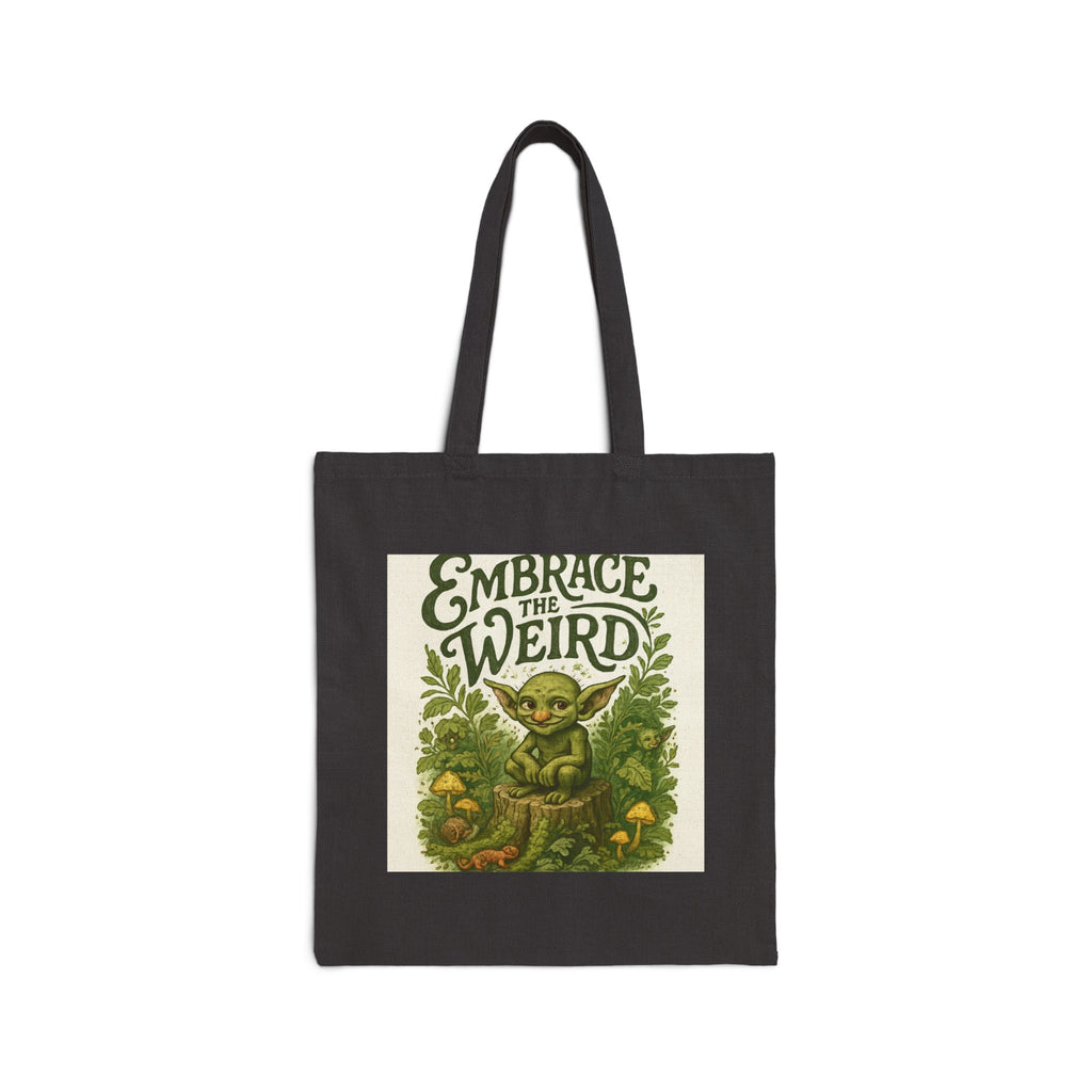 Nature Theme Cotton Canvas Tote Bag - Embracing Being Weird