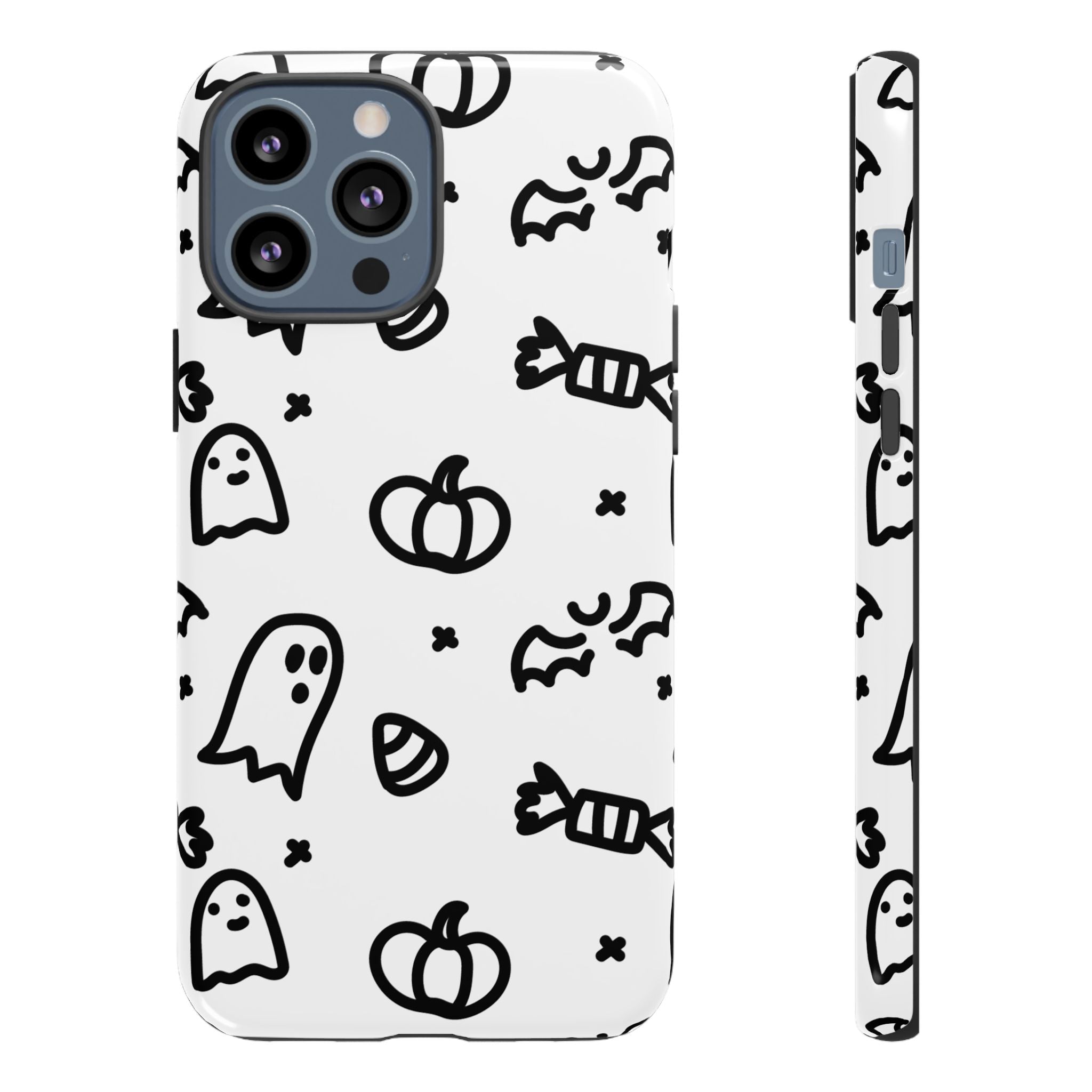 Halloween Themed Phone Case, Spooky Ghosts and Pumpkins, Fall Decor, Costume Party, Trick or Treat