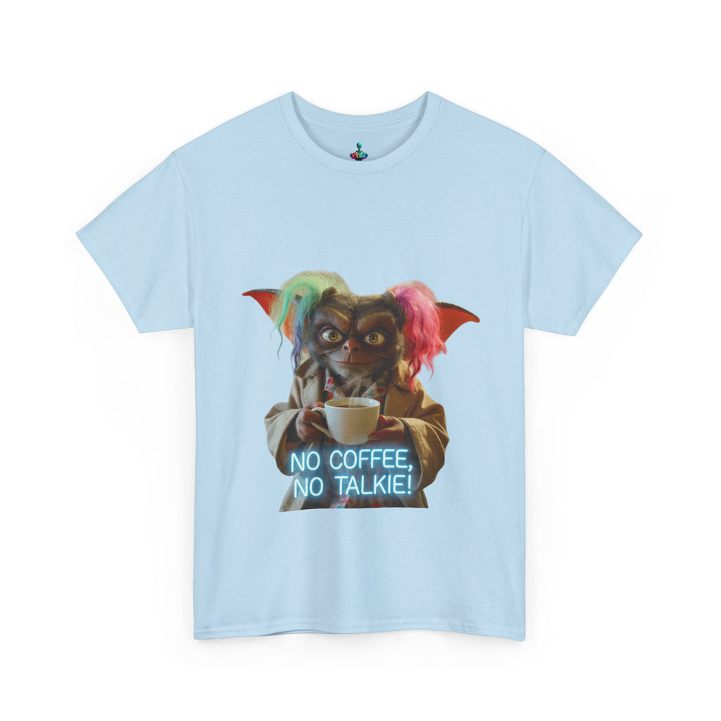 Coffee Monster Tee — “No Coffee, No Talkie” Graphic T-Shirt