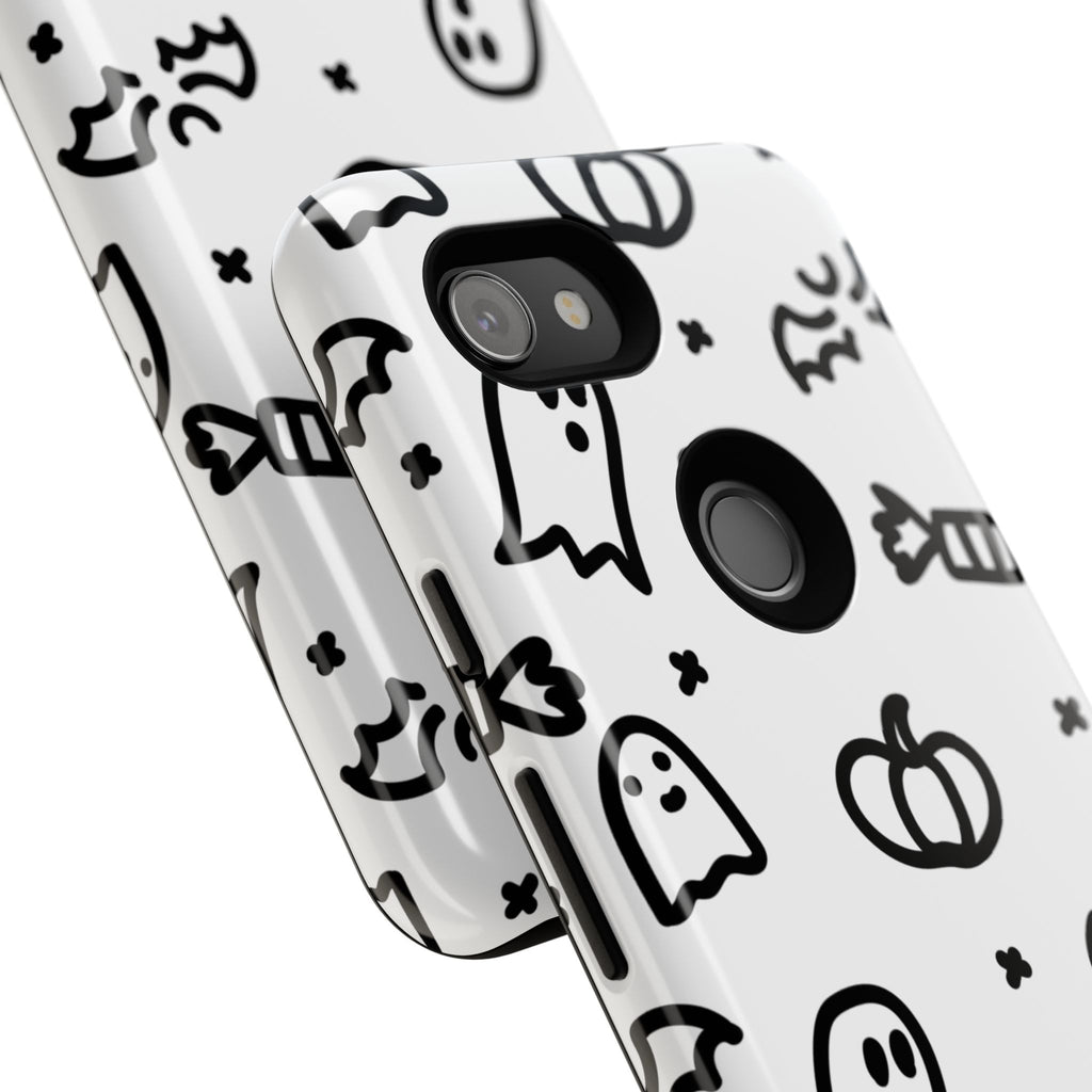 Halloween Themed Phone Case, Spooky Ghosts and Pumpkins, Fall Decor, Costume Party, Trick or Treat