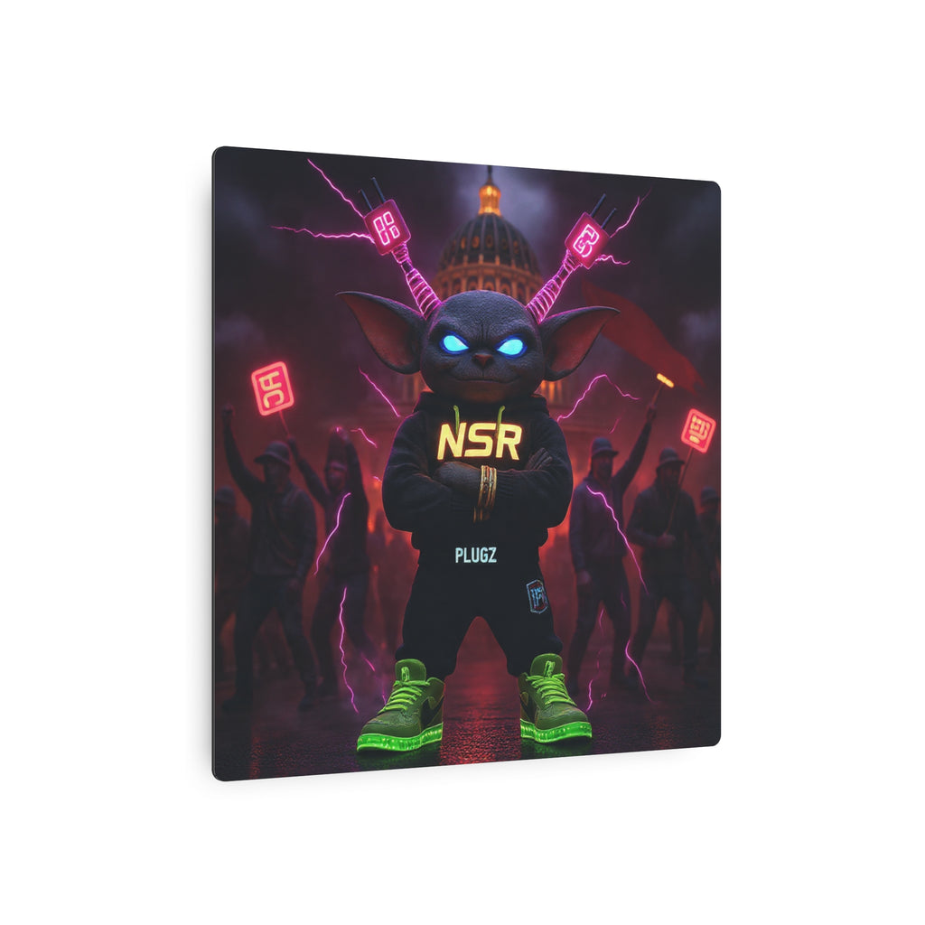 Limited Edition North Star Rebel x 612 Misfits 'Plugz' Metal Art Sign