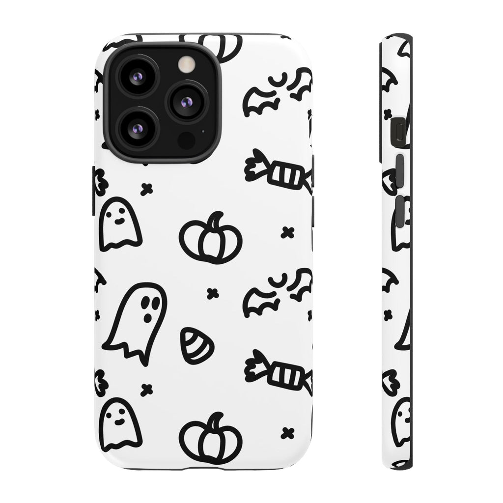 Halloween Themed Phone Case, Spooky Ghosts and Pumpkins, Fall Decor, Costume Party, Trick or Treat
