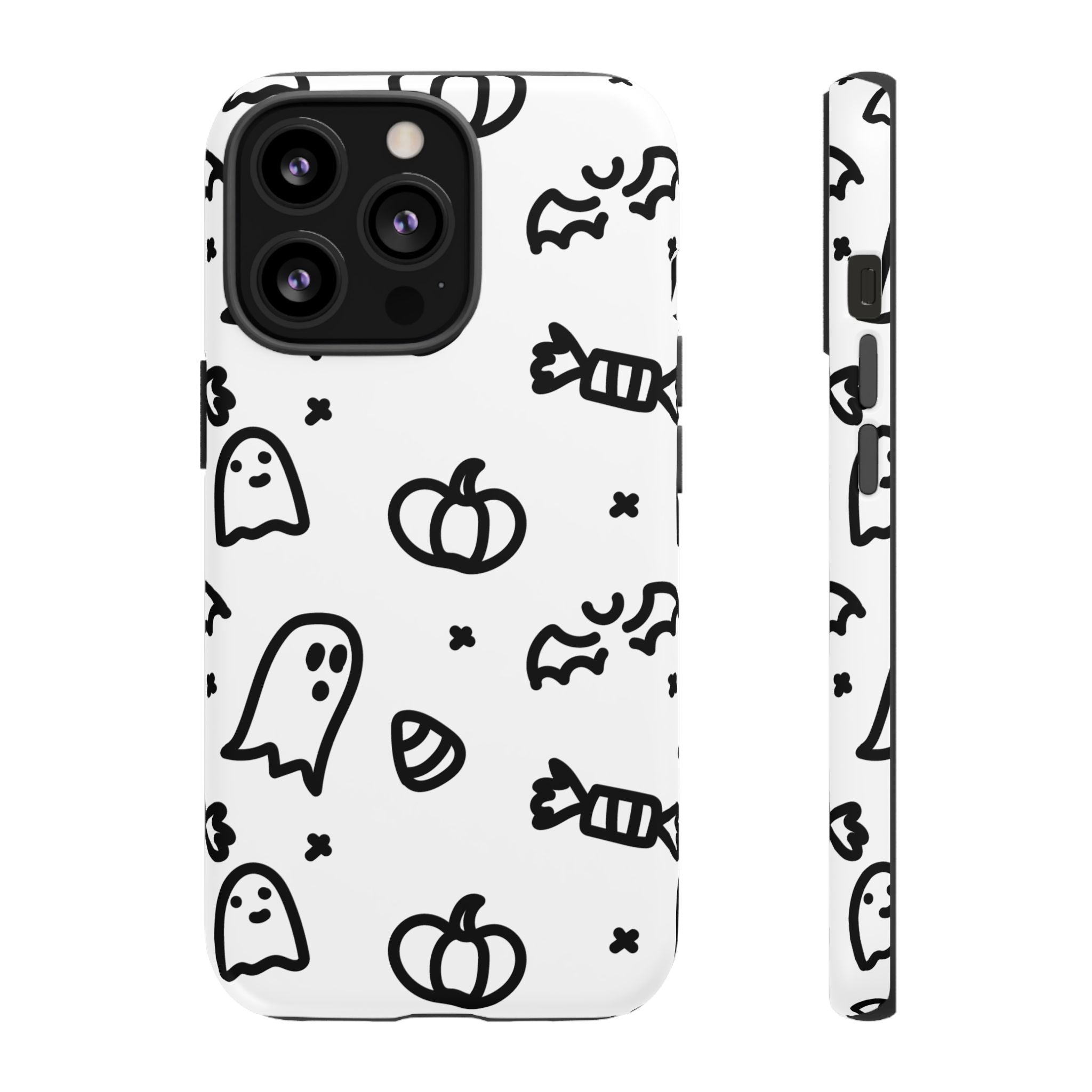 Halloween Themed Phone Case, Spooky Ghosts and Pumpkins, Fall Decor, Costume Party, Trick or Treat