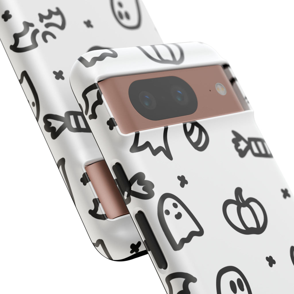 Halloween Themed Phone Case, Spooky Ghosts and Pumpkins, Fall Decor, Costume Party, Trick or Treat