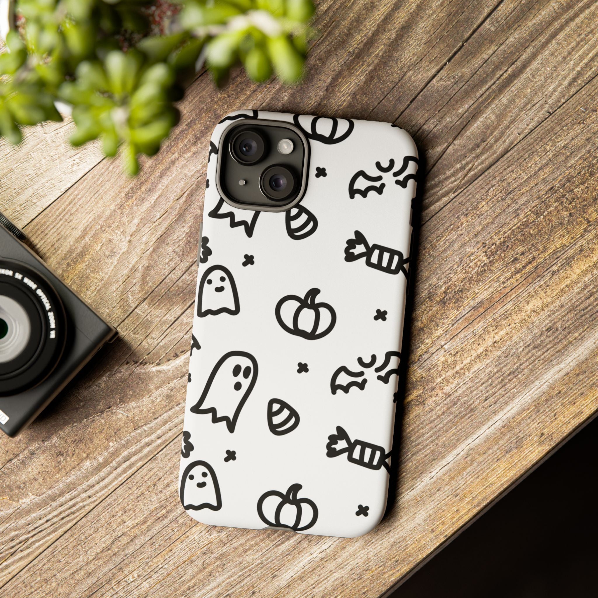 Halloween Themed Phone Case, Spooky Ghosts and Pumpkins, Fall Decor, Costume Party, Trick or Treat