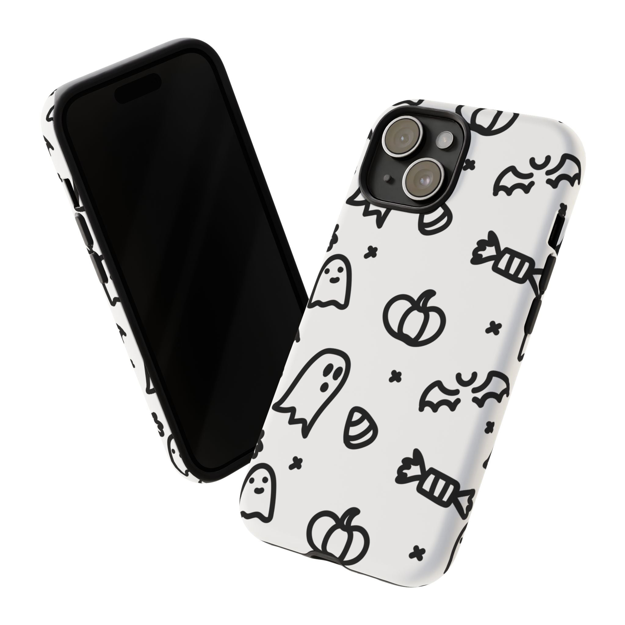 Halloween Themed Phone Case, Spooky Ghosts and Pumpkins, Fall Decor, Costume Party, Trick or Treat