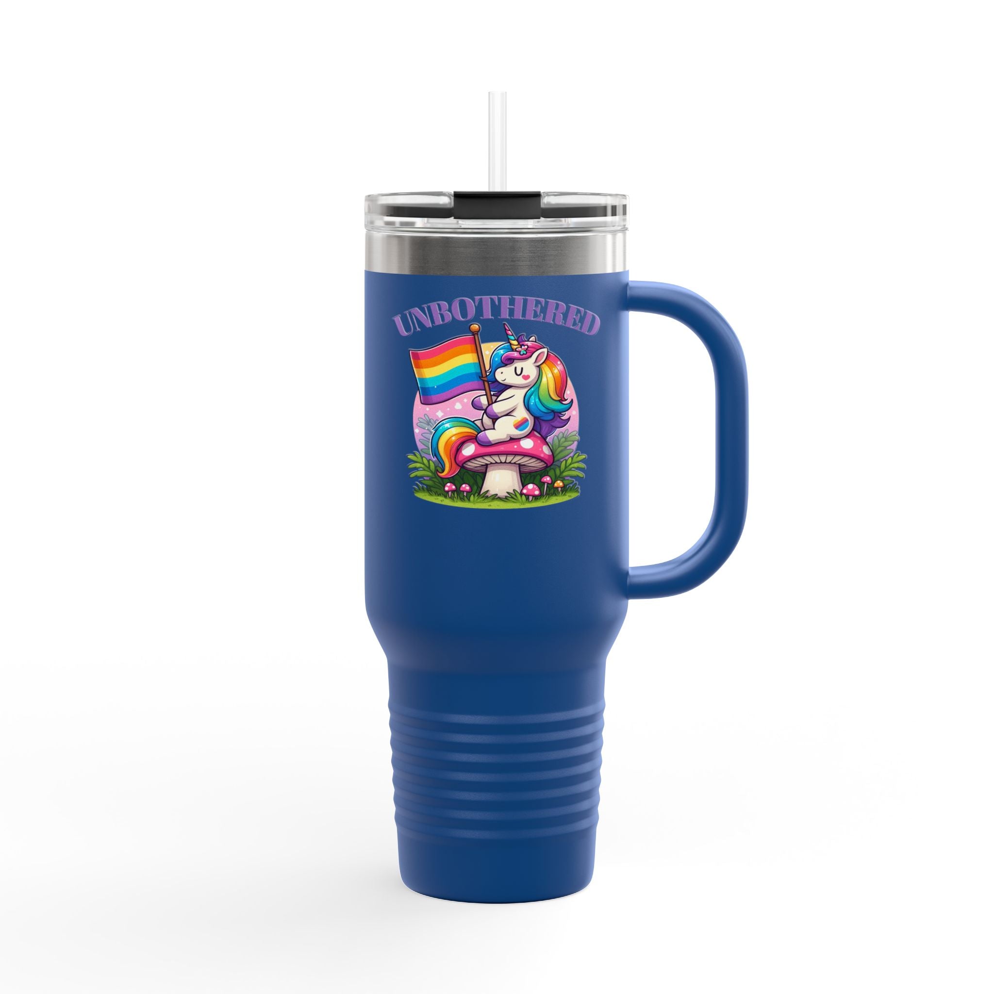 Rainbow Unicorn Insulated 40oz Travel Mug