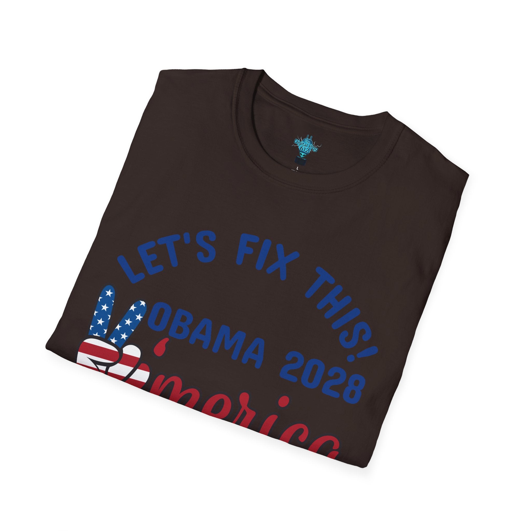VYBZ Obama 2028 Unisex Softstyle T-Shirt, Casual Wear, Political Statement Tee, Gift for Activists, Election Merchandise