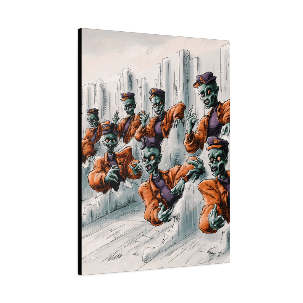 Zombie Chorus Matte Canvas Wall Art