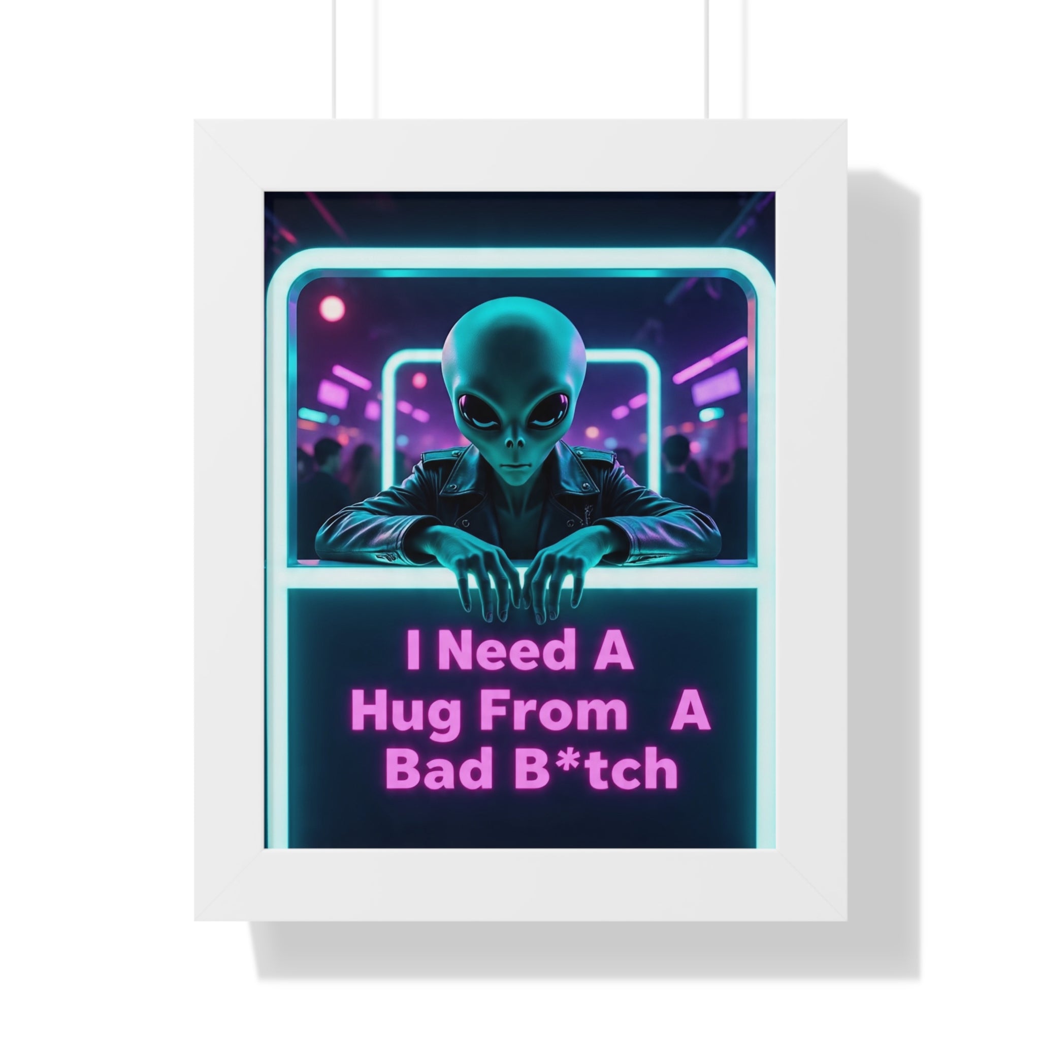 Funky Alien Art Print, Framed Vertical Poster for Home Decor, Cool Gift for Sci-Fi Lovers, Quirky Wall Art for Parties, Unique Room [...]