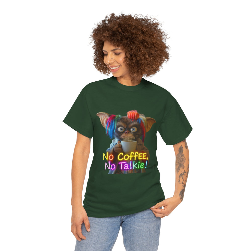 No Coffee, No Talkie Tee — Cute Gremlin Coffee Morning Shirt