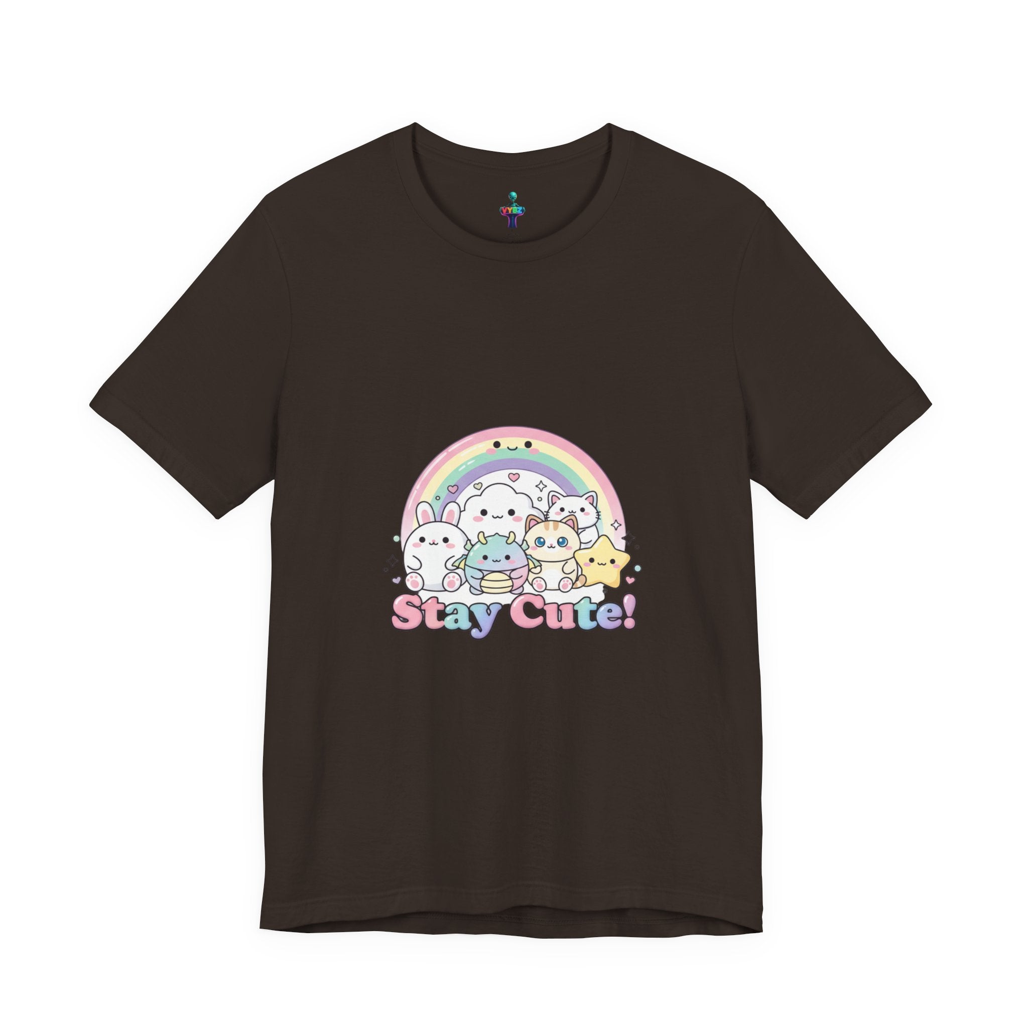 Pastel Kawaii Rainbow 'Stay Cute' Tee | candy kawaii, pastel rainbow