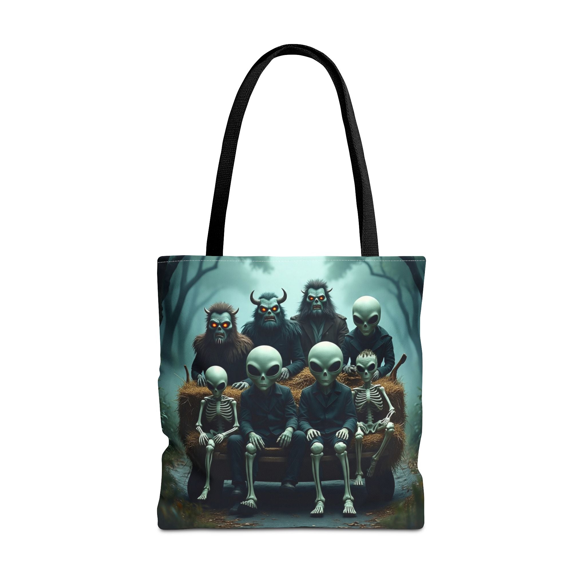 VYBZ Alien Tote Bag - Halloween Trick or Treating Spacious Design