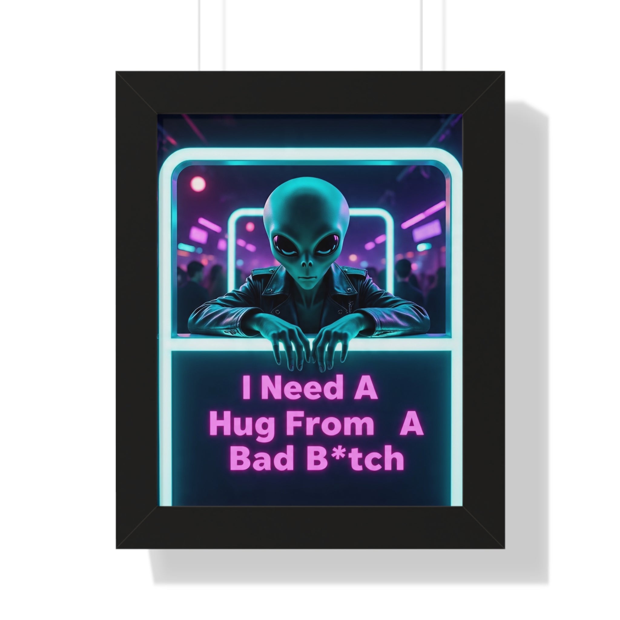 Funky Alien Art Print, Framed Vertical Poster for Home Decor, Cool Gift for Sci-Fi Lovers, Quirky Wall Art for Parties, Unique Room [...]