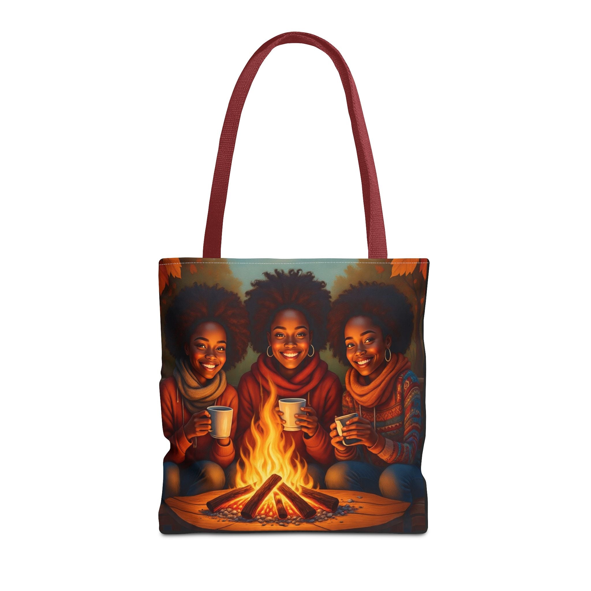 VYBZ Tote Bag - Exclusive Celebrating Sistah Circle Design Fall Bonfire