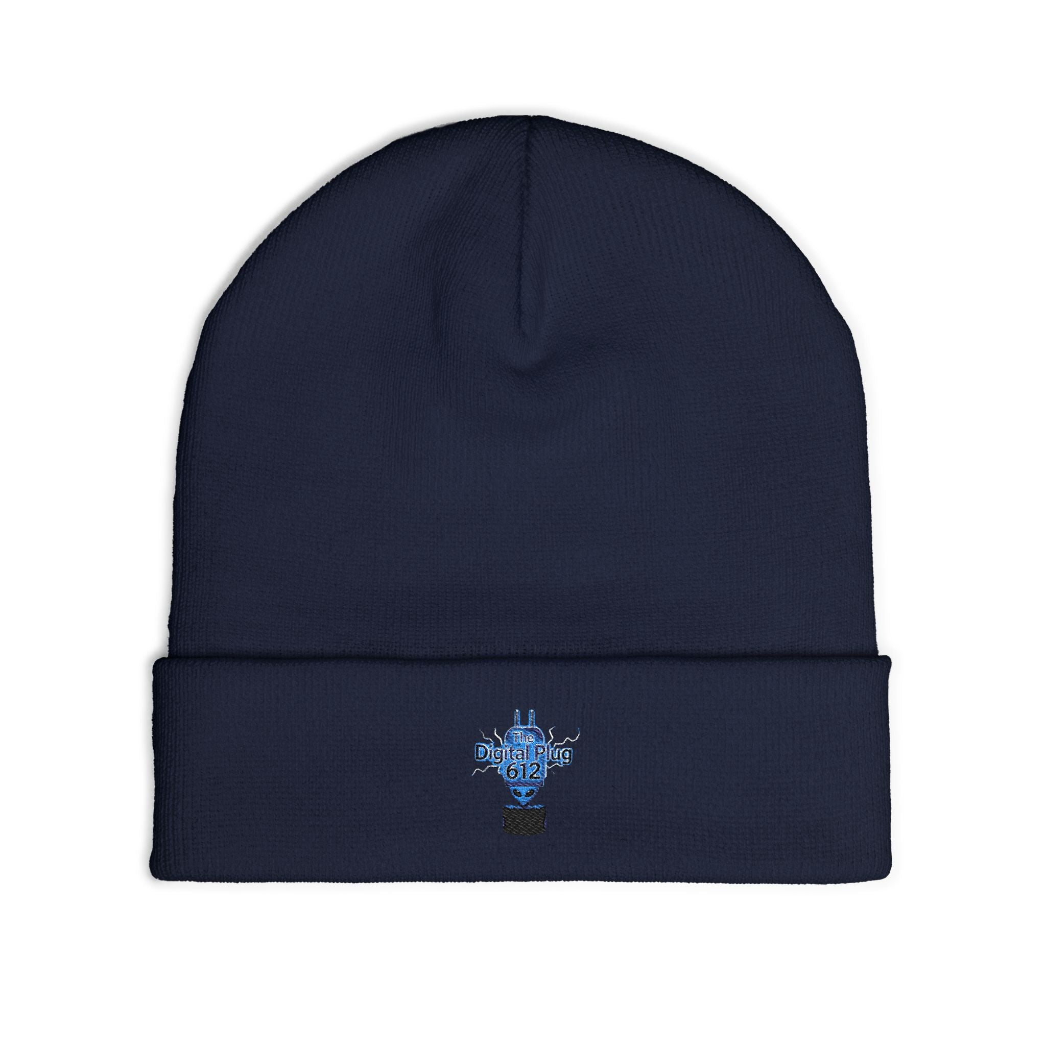 Embroidered Knit Digital Plug 612 Beanie