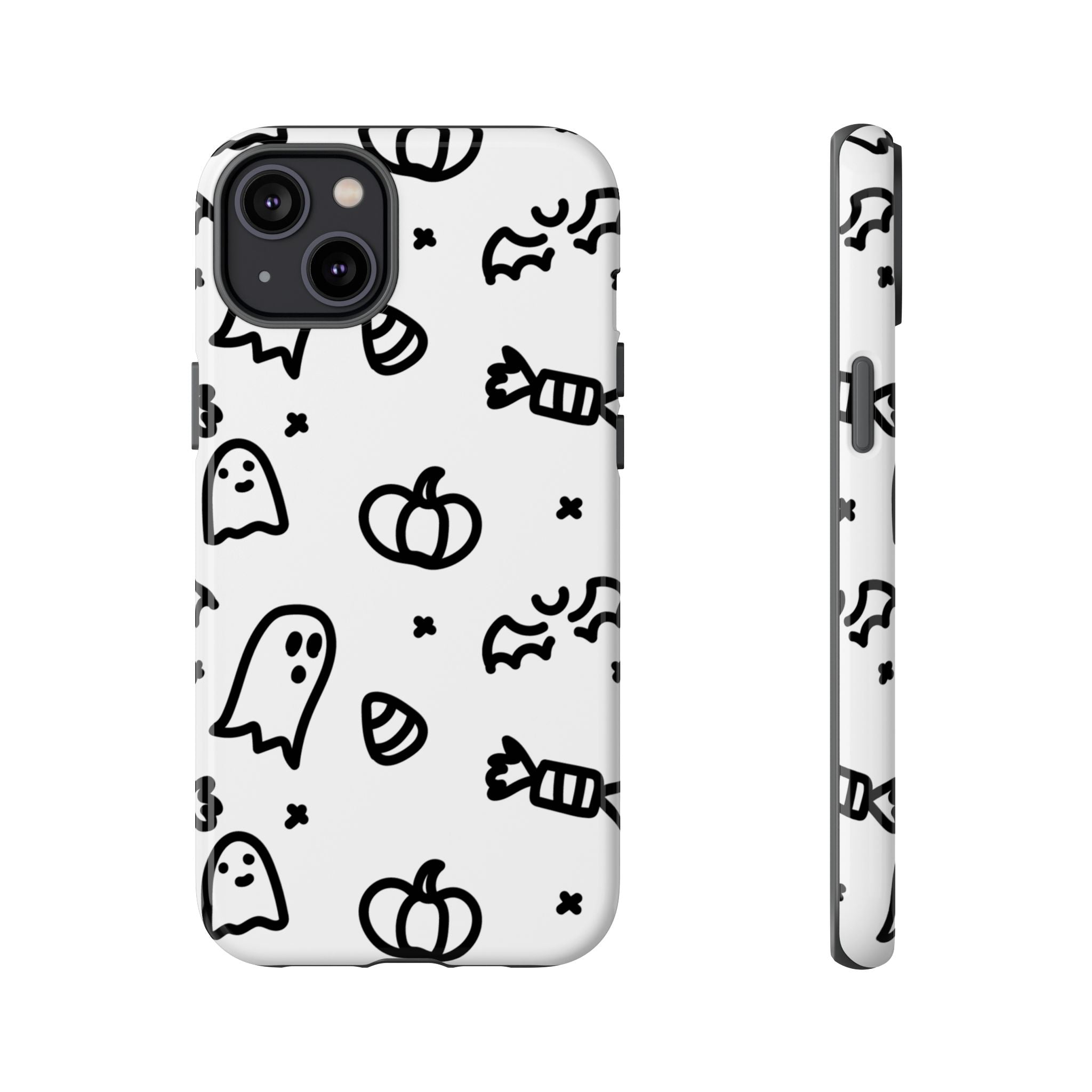 Halloween Themed Phone Case, Spooky Ghosts and Pumpkins, Fall Decor, Costume Party, Trick or Treat