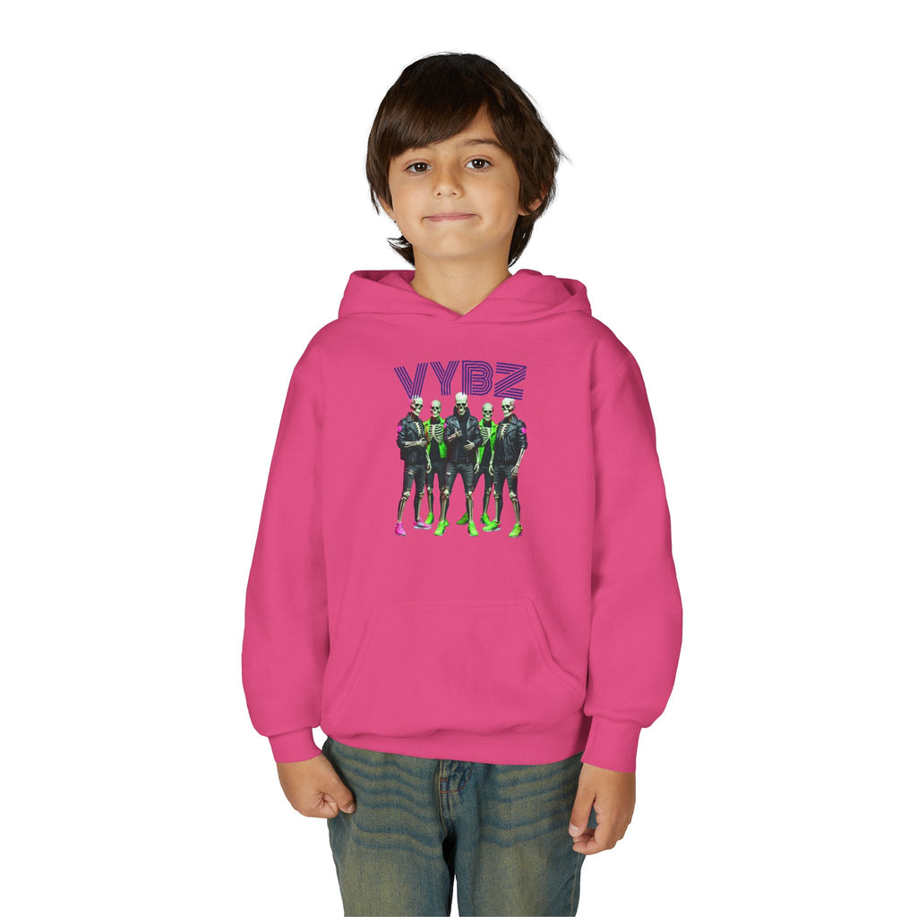 VYBZ Youth Hoodie - Stylish Heavy Blend Sweatshirt for Teens, Graphic Hooded Sweatshirt, Casual Streetwear, Birthday Gift