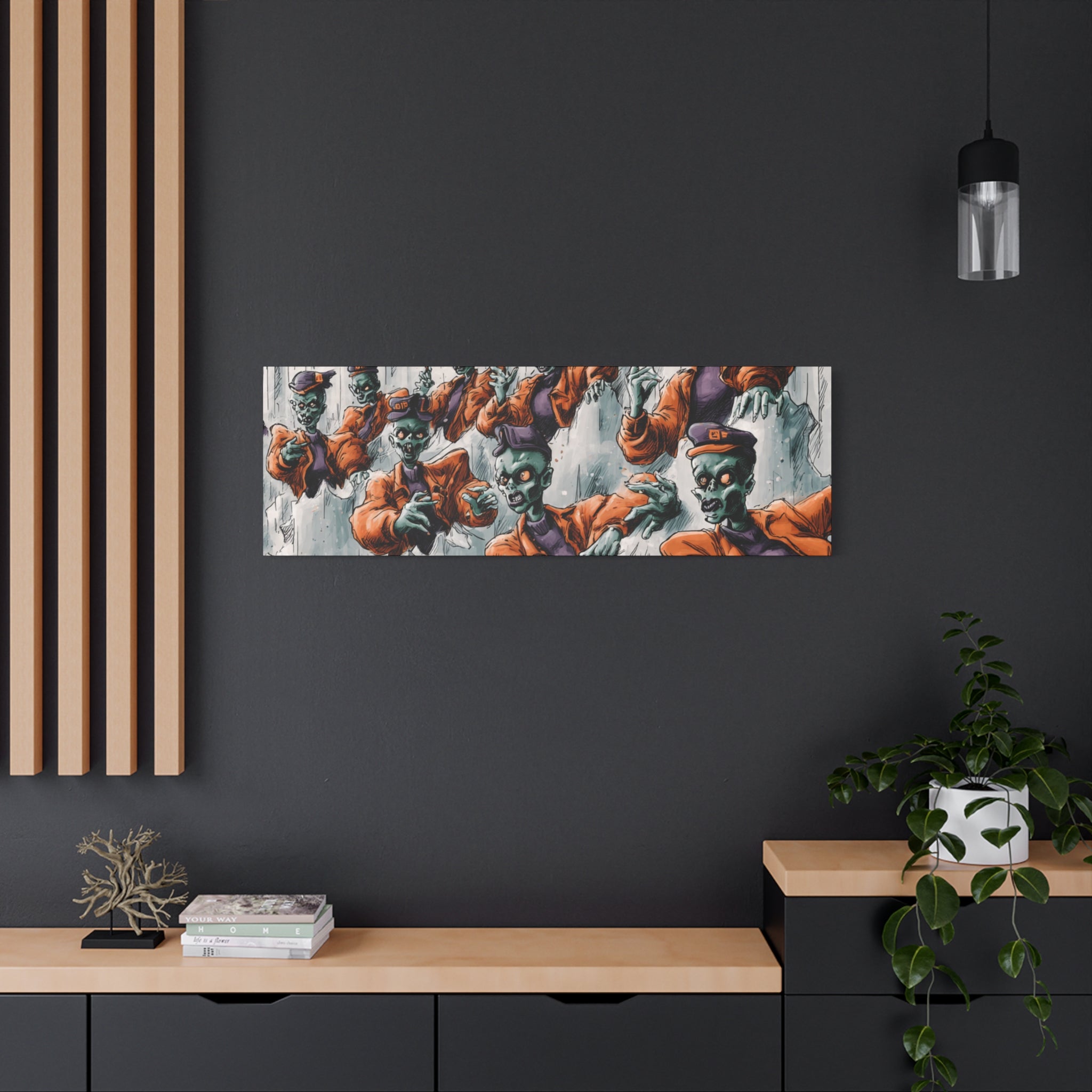 Zombie Chorus Matte Canvas Wall Art