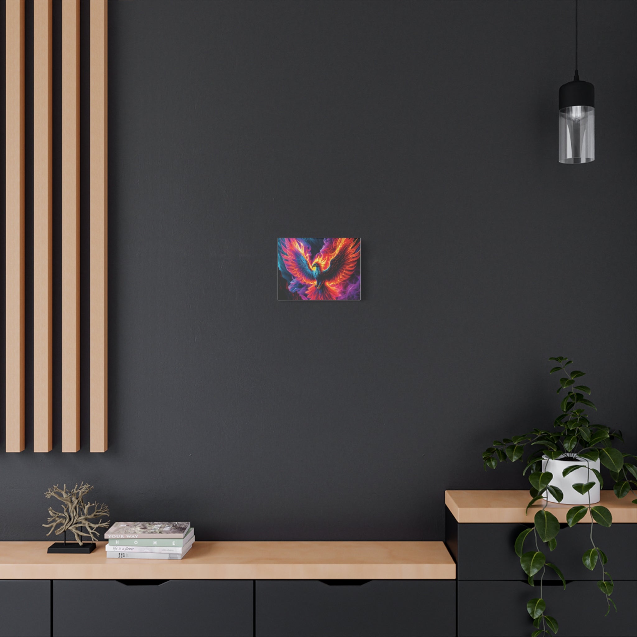 Vibrant Phoenix Canvas Art Print