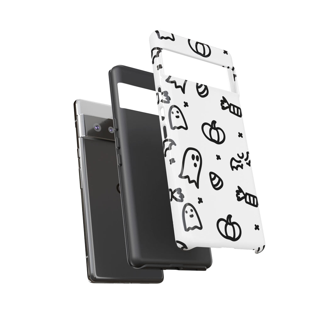 Halloween Themed Phone Case, Spooky Ghosts and Pumpkins, Fall Decor, Costume Party, Trick or Treat